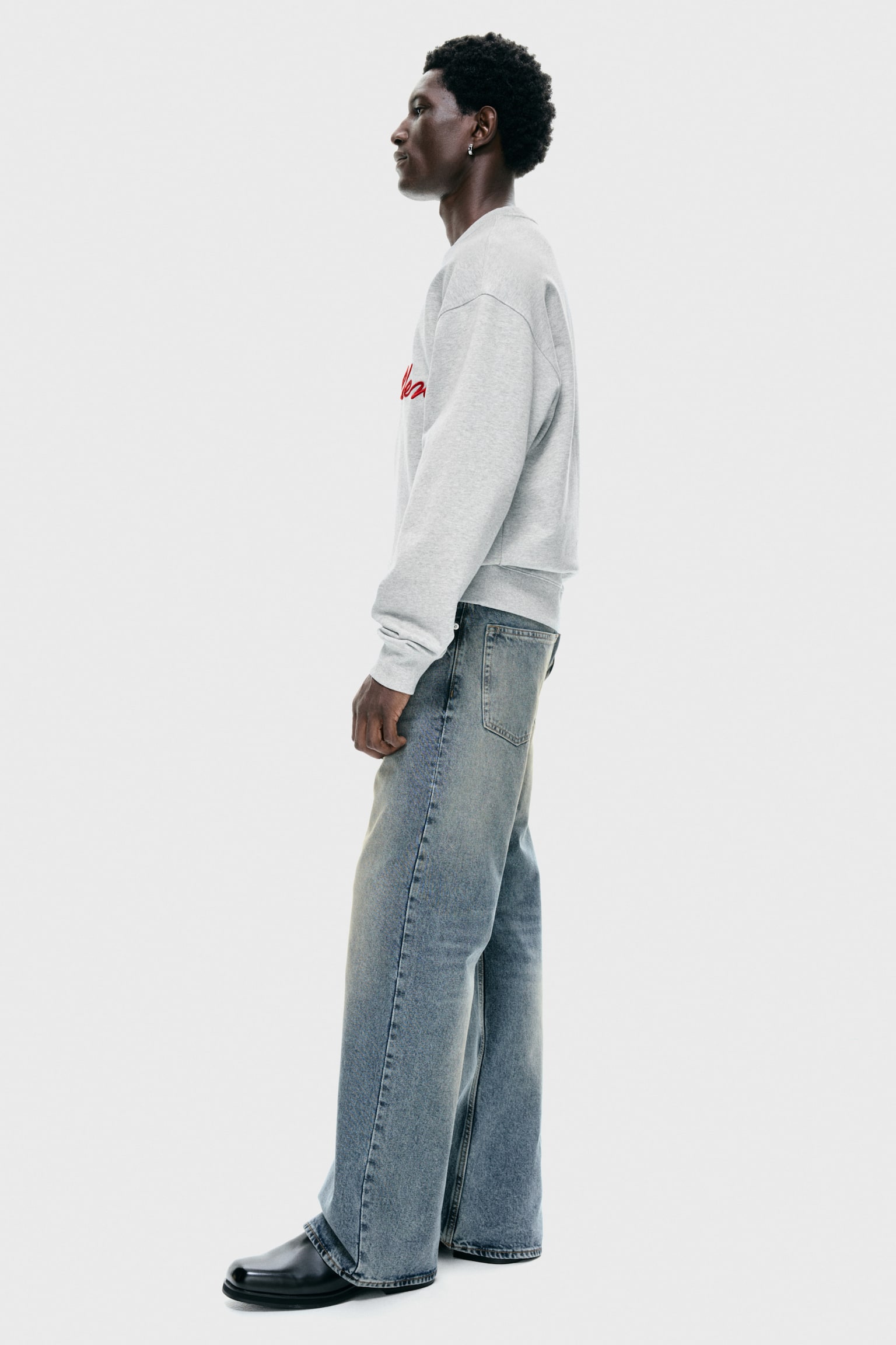 Loose Fit Sweatshirt - Light grey marl/Golden/Dark brown/New York/White/New York/Navy blue/Golden - 5