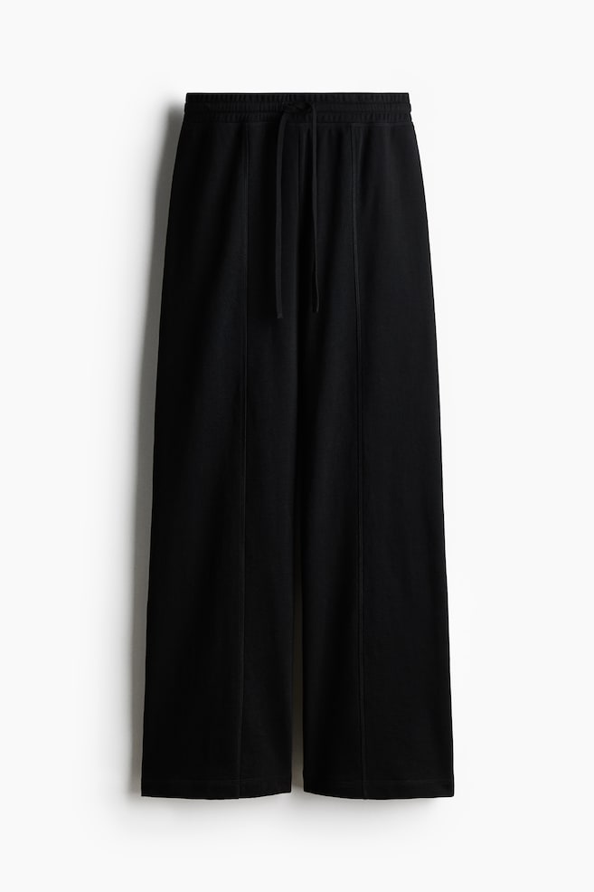 Wide-Leg Joggers - Black/Dark brown/Truffle gray/Light gray melange - 1