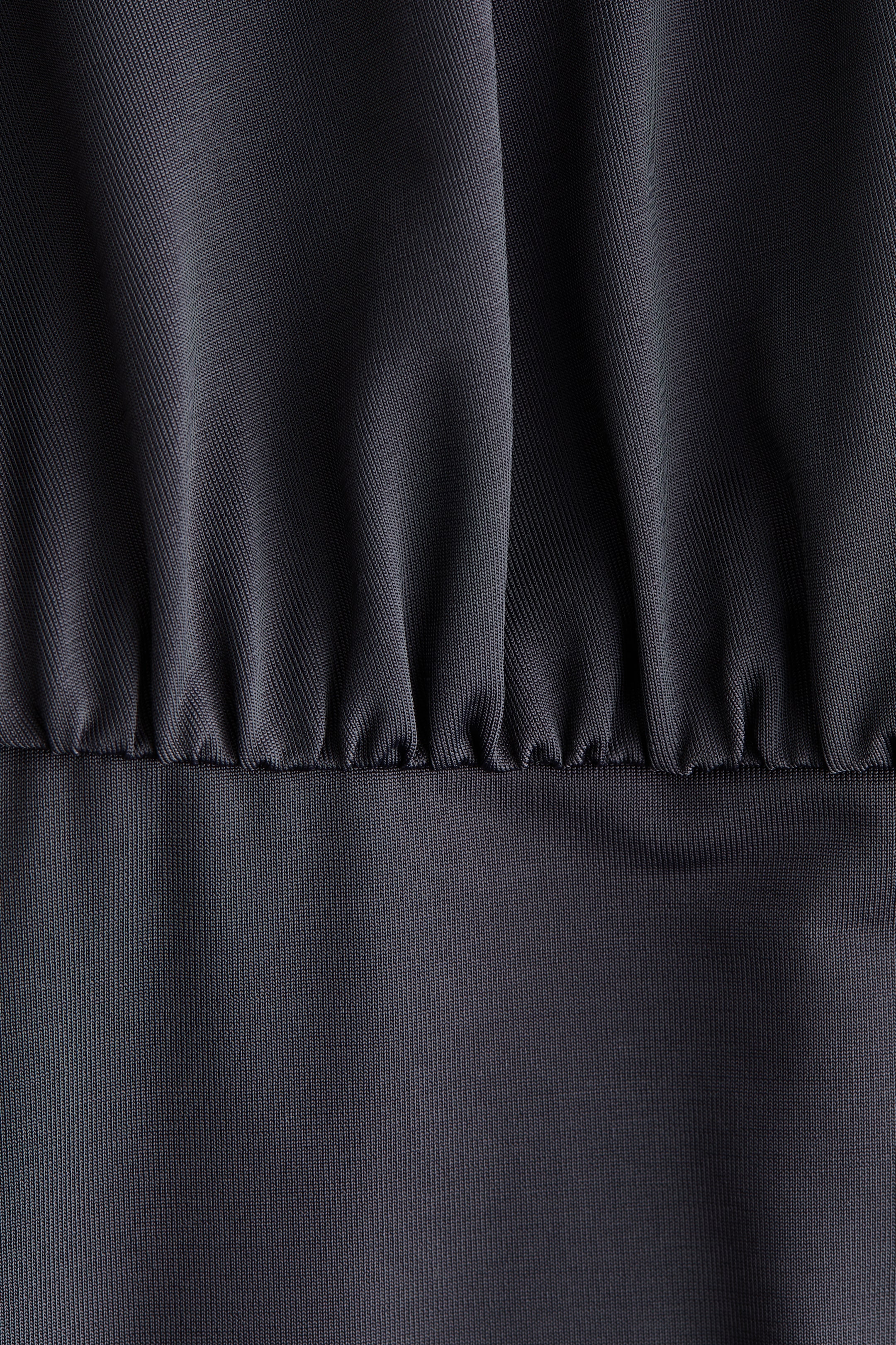Gathered Open-Back Dress