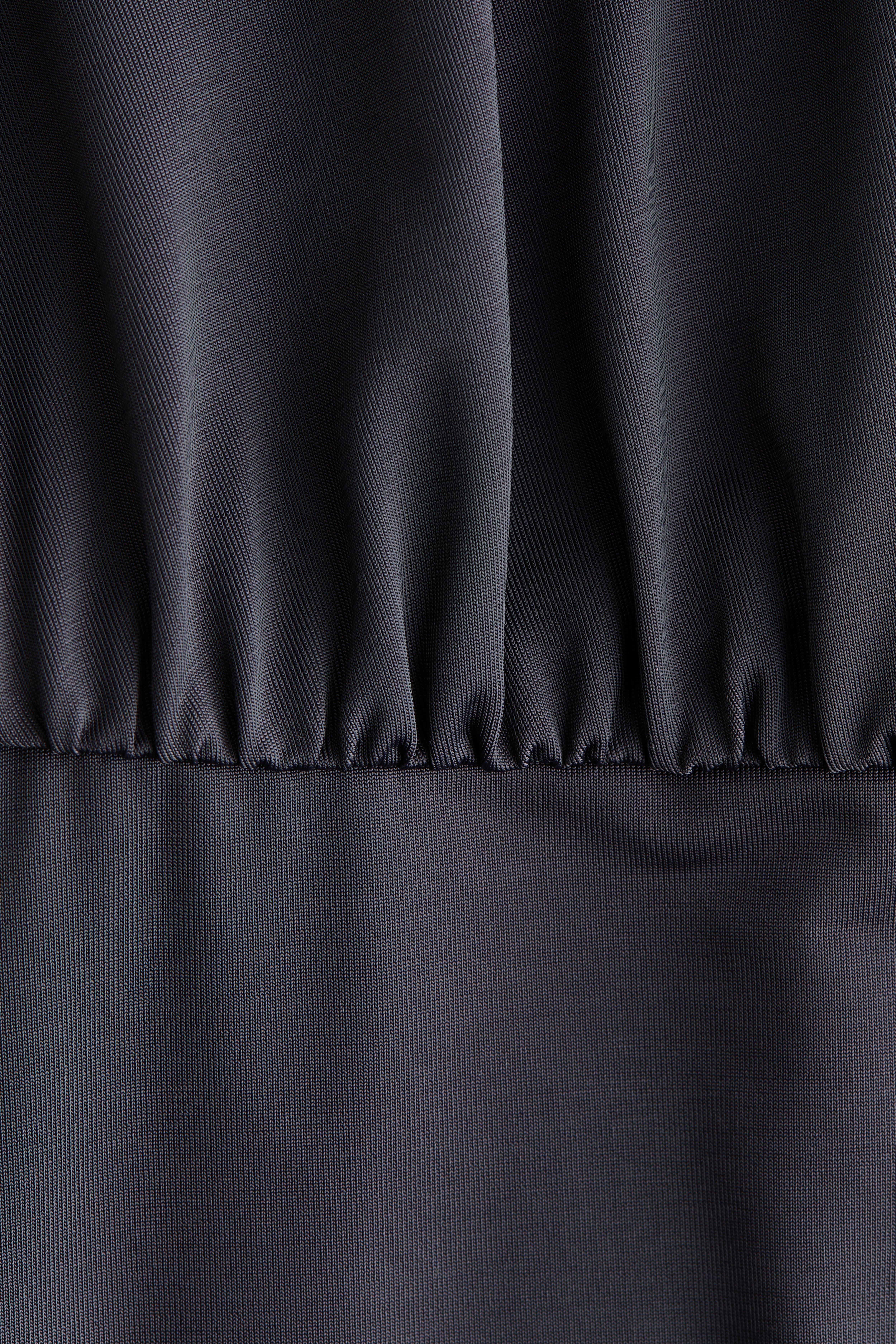 Gathered Open-Back Dress