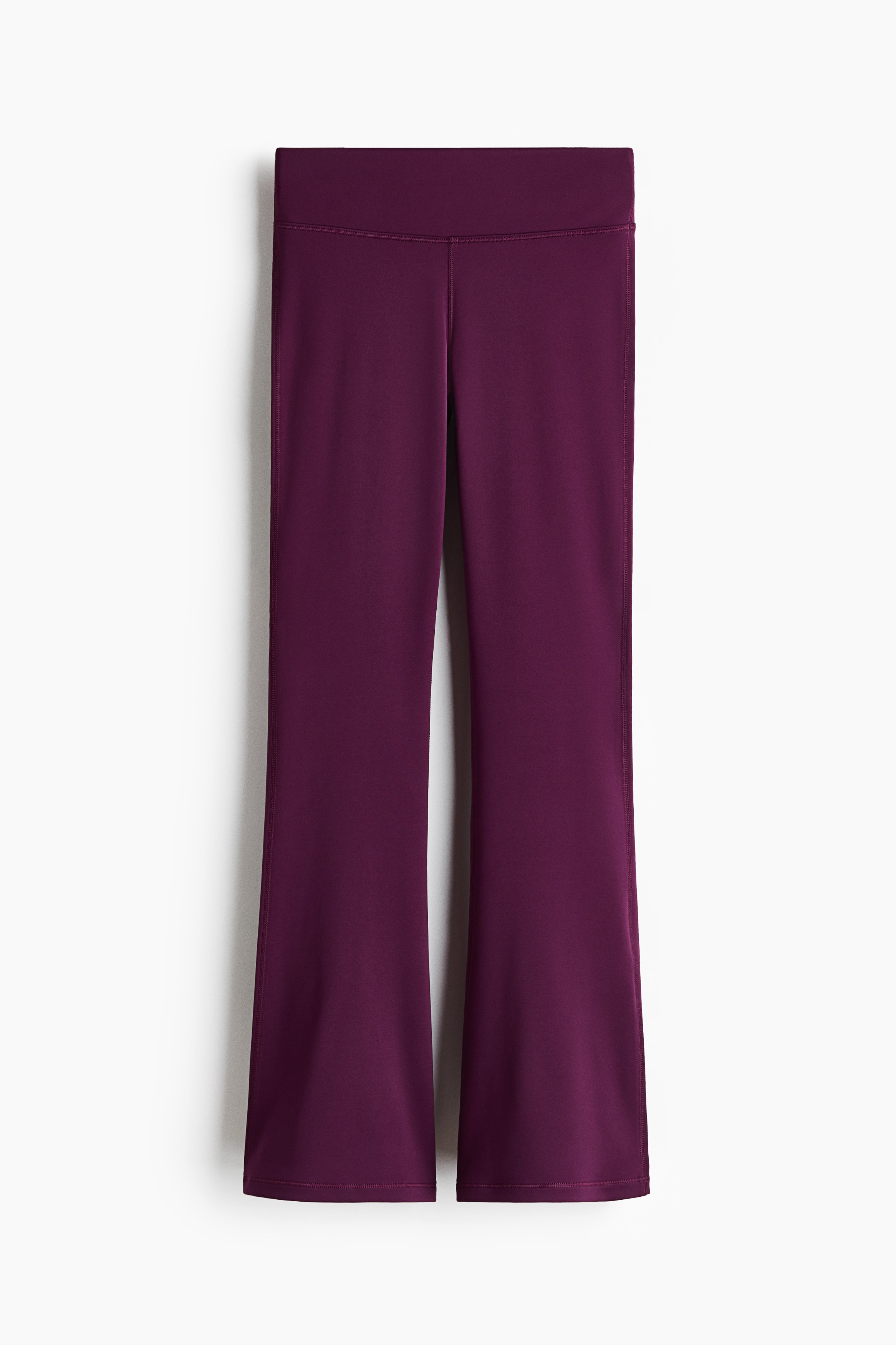 Flared sports leggings with DryMove™ - Lilac plum/Black/Purple mole/Light khaki green/Dark brown