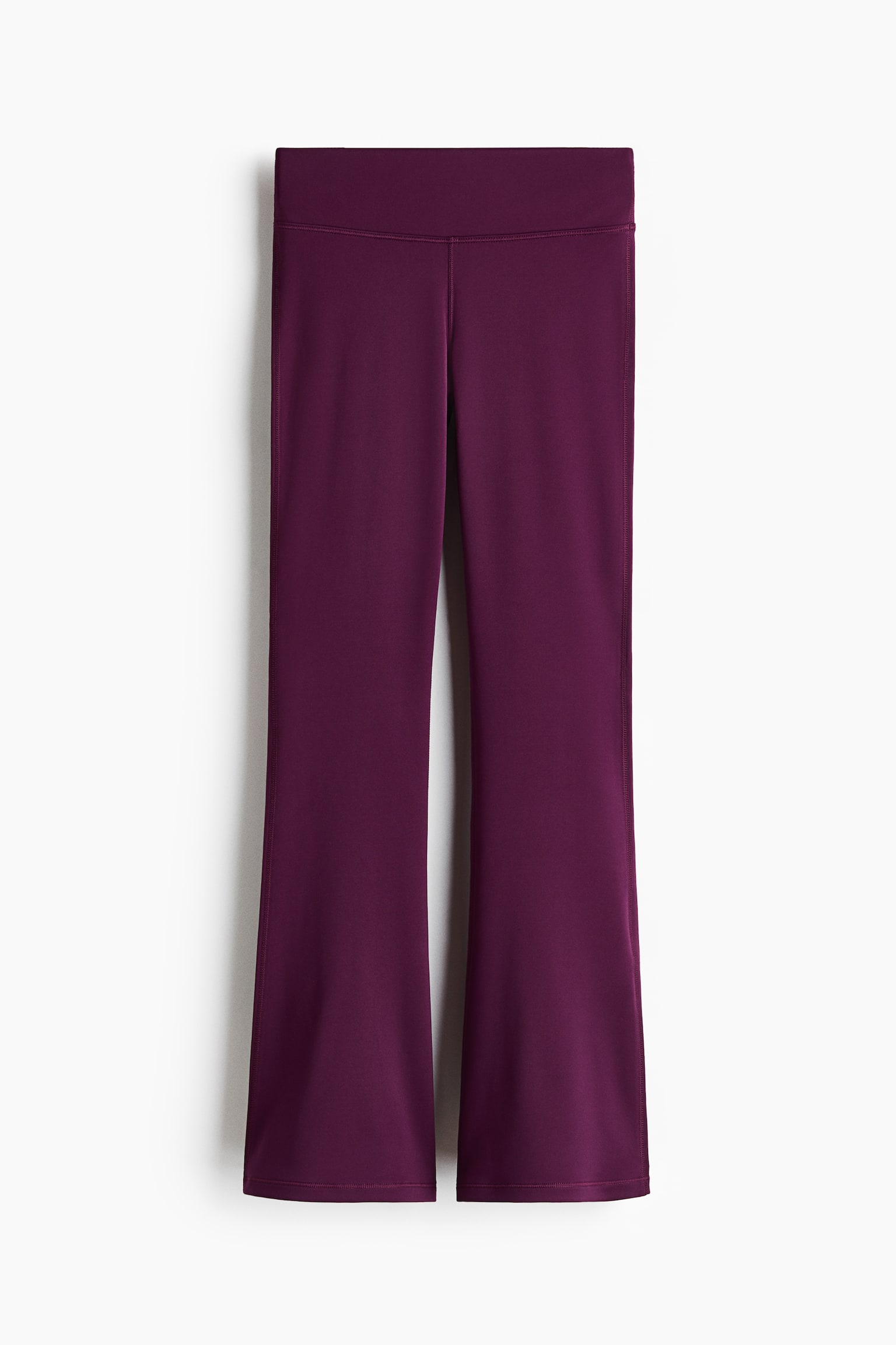 Flared sports leggings with DryMove™ - Lilac plum/Black/Light khaki green/Purple mole/Grape/Forest green - 1
