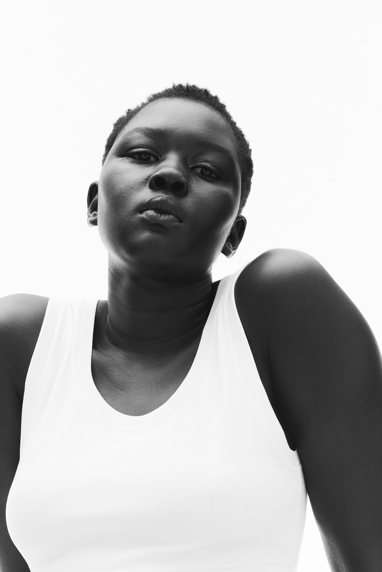 Cropped Ribbed Tank Top - image 3