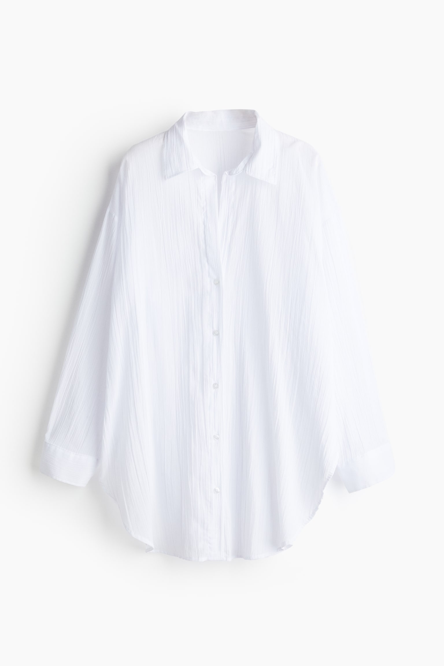 Cotton beach shirt - White - 2