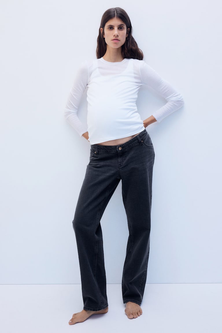 MAMA Straight Low Waist Jeans