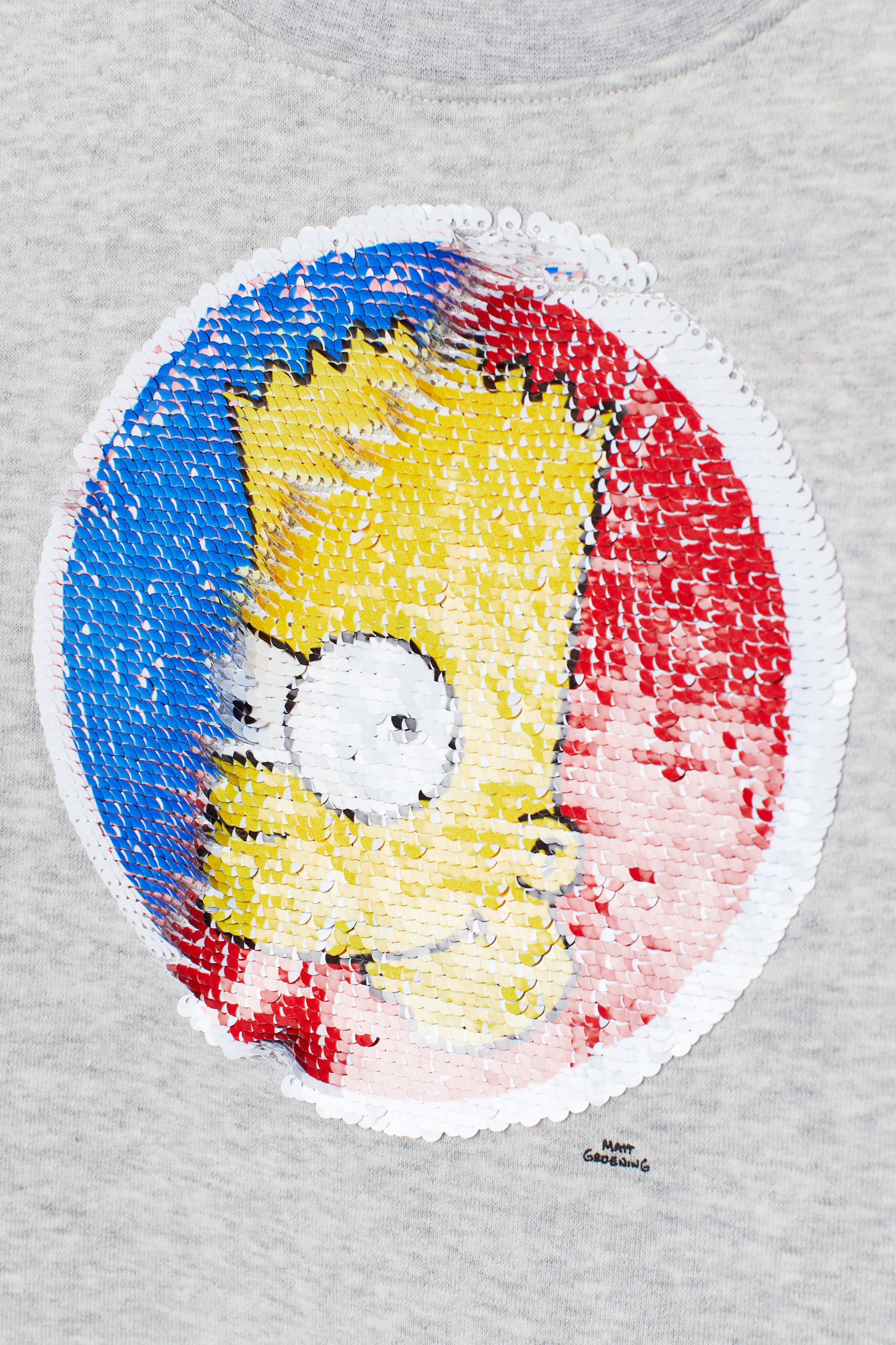 Größeres Bild ansehen: Shirt mit Paillettenmotiv - Graumeliert/Die Simpsons - Kids | H&M DE 3