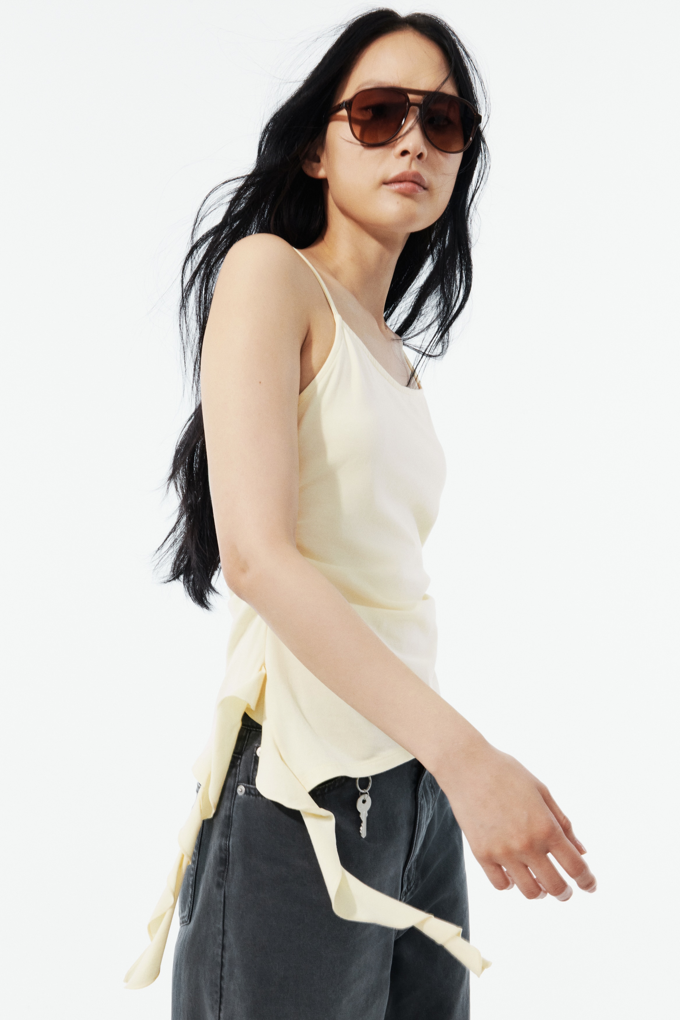 レディース タンクトップ | イエロー・黄 | H&M JP