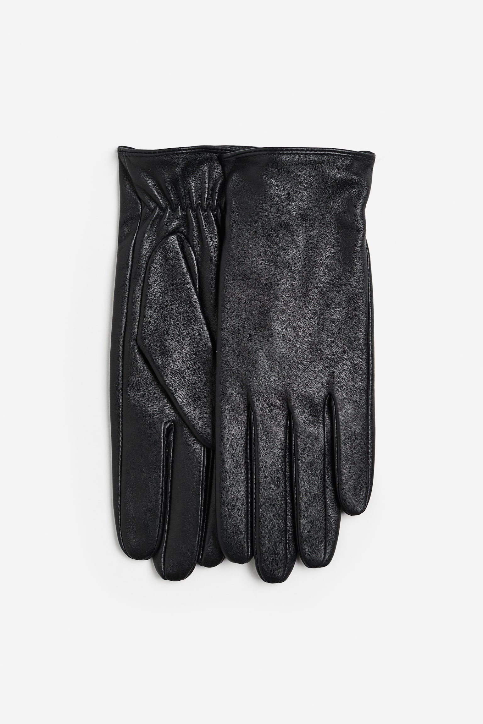 Leather gloves - Black/Black - 1