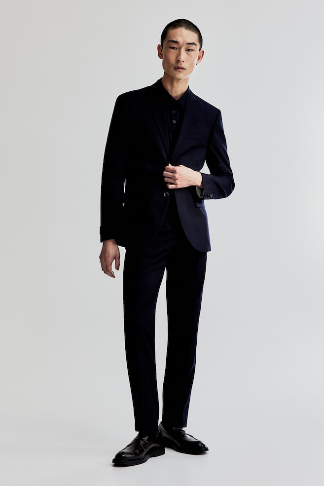 Slim Fit Suit trousers - Navy blue/Black/Dark blue/Dark greige/dc/dc - 1