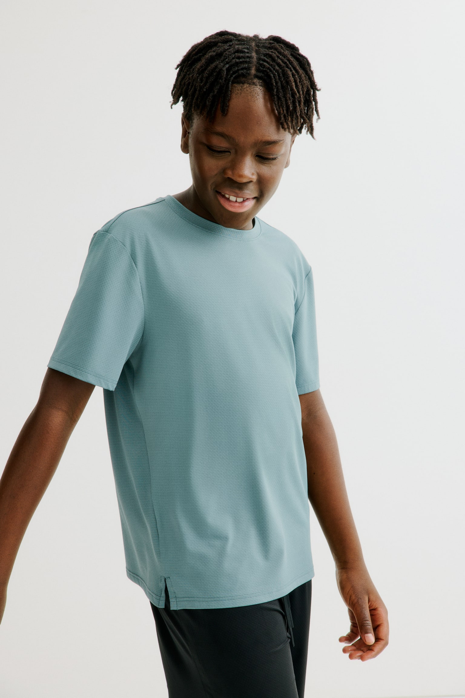 2-pack sports tops with DryMove™ - Dusty teal/Black - 2