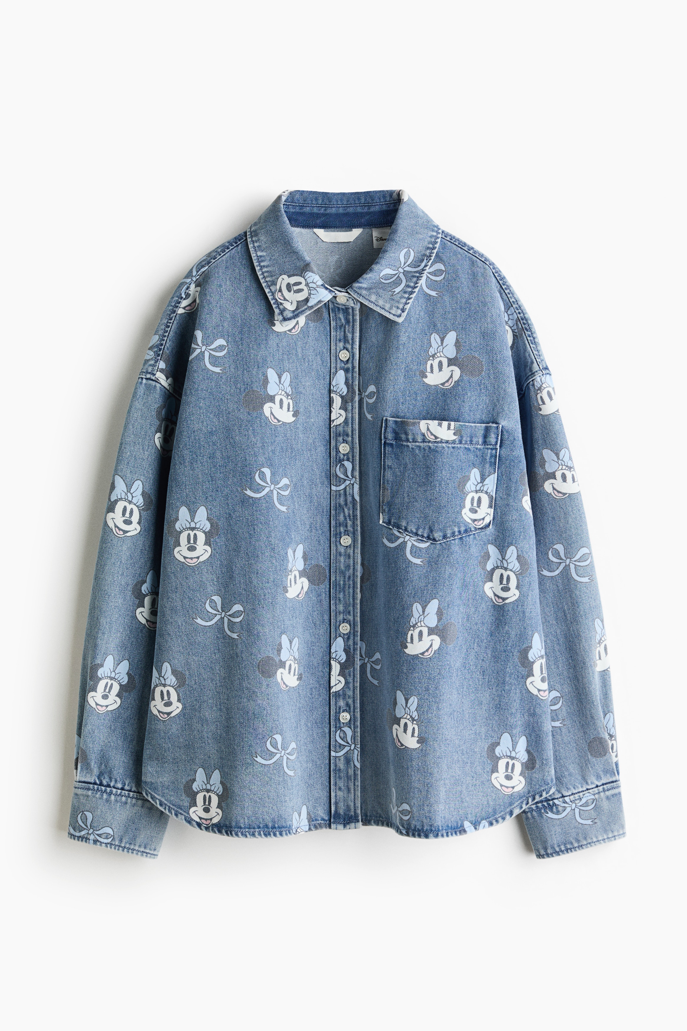 Patterned denim shirt - Light denim blue/Minnie Mouse