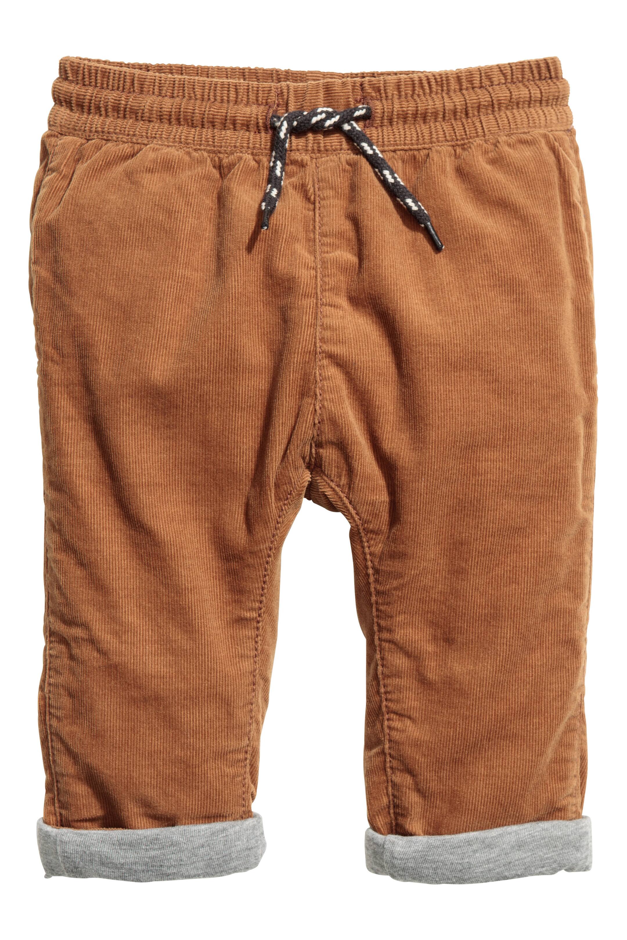 View larger image: Fully lined corduroy trousers - Camel - Kids | H&M GB 1