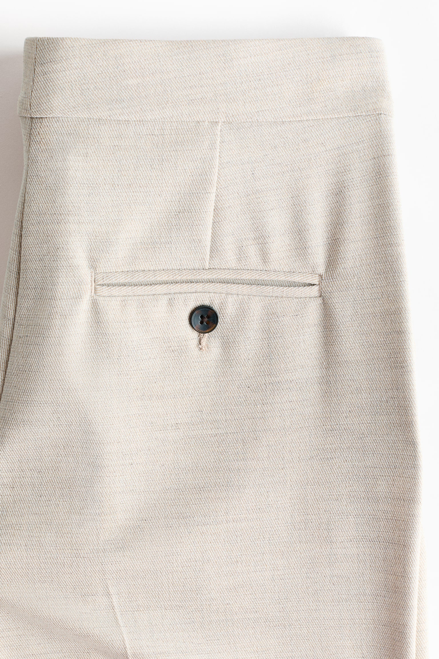 מכנסיים עם רגל בגזרת בוטקאט באורך הקרסול - בז' בהיר/שחור/חום כהה - 7