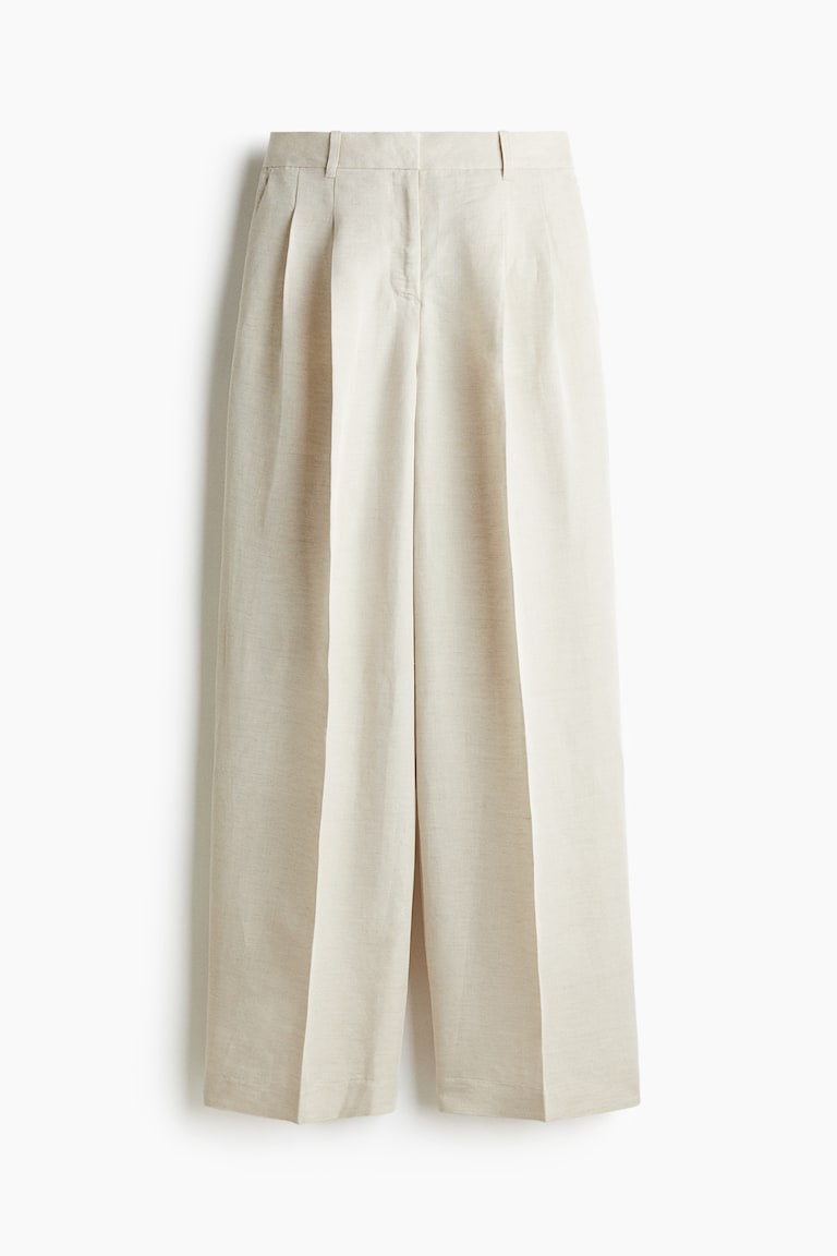 Elegantne pantalone od mešavine lana