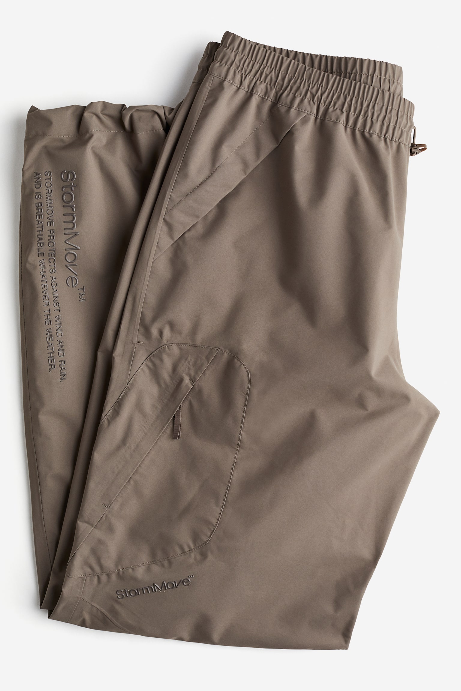 Unisex Rain Pants In StormMove™ - Mole/Black - 4