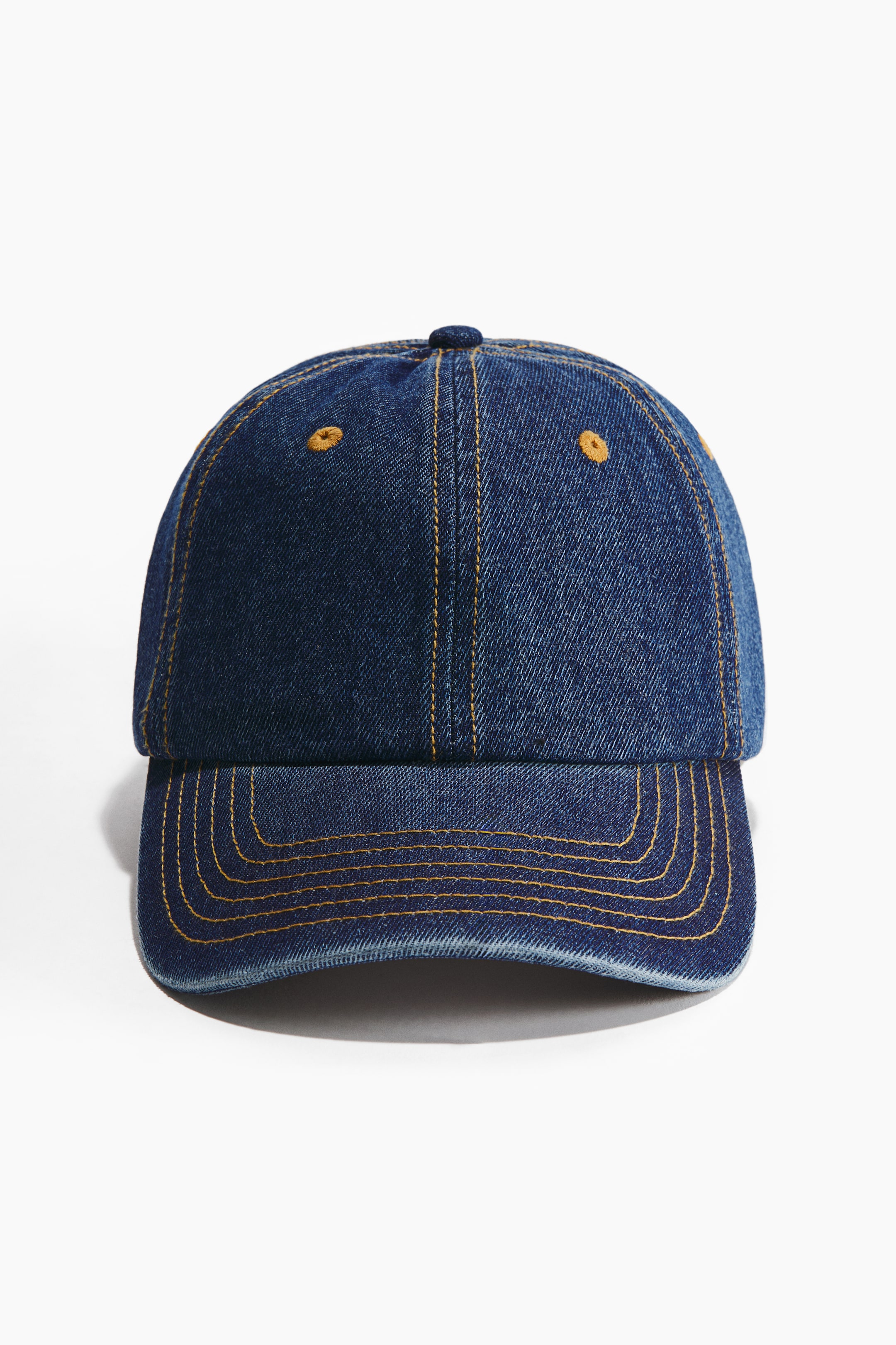 Ampliar la imagen: Gorra en sarga de algodón - Azul denim oscuro - Men | H&M MX 1