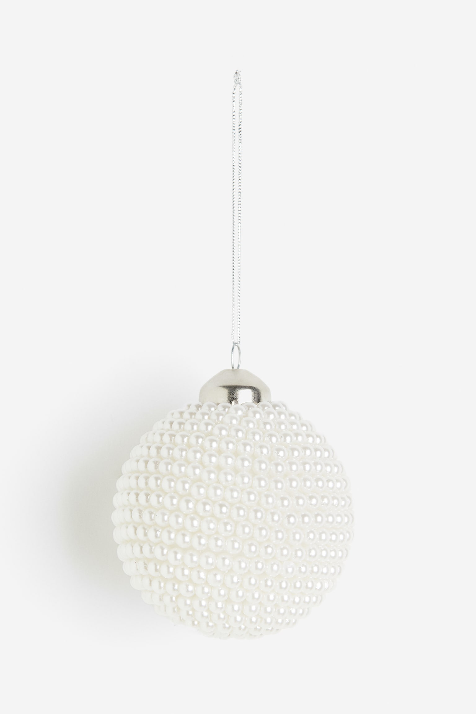 Pearl Christmas tree bauble - White - 1