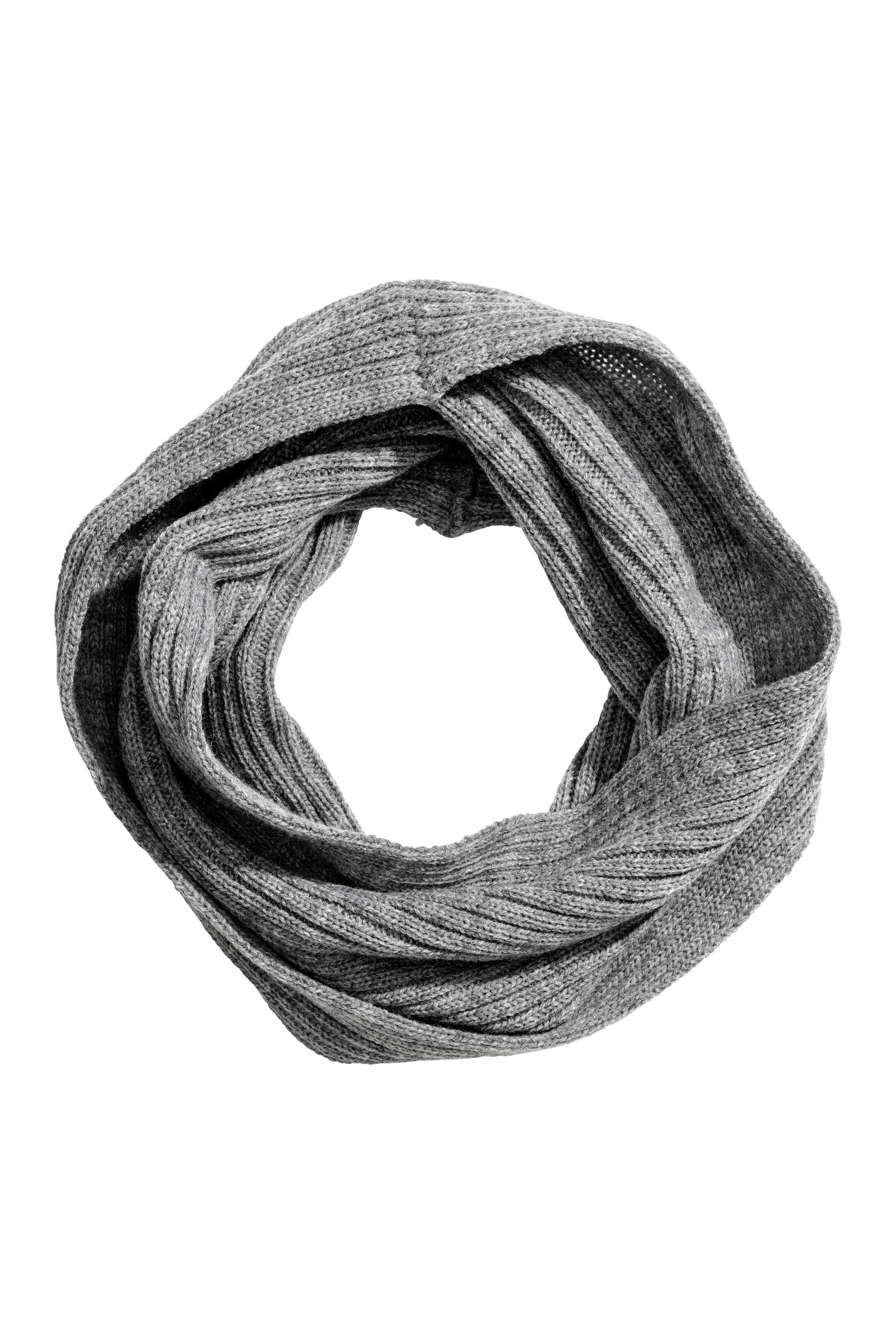 View larger image: Twisted tube scarf - Grey - Kids | H&M GB 1