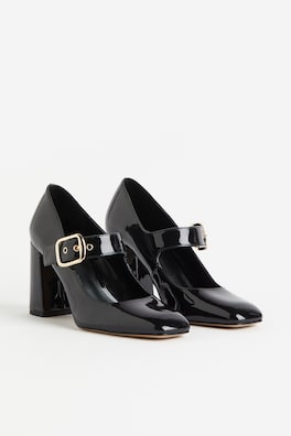 Block-heeled Mary Janes - Black - Ladies | H&M GB