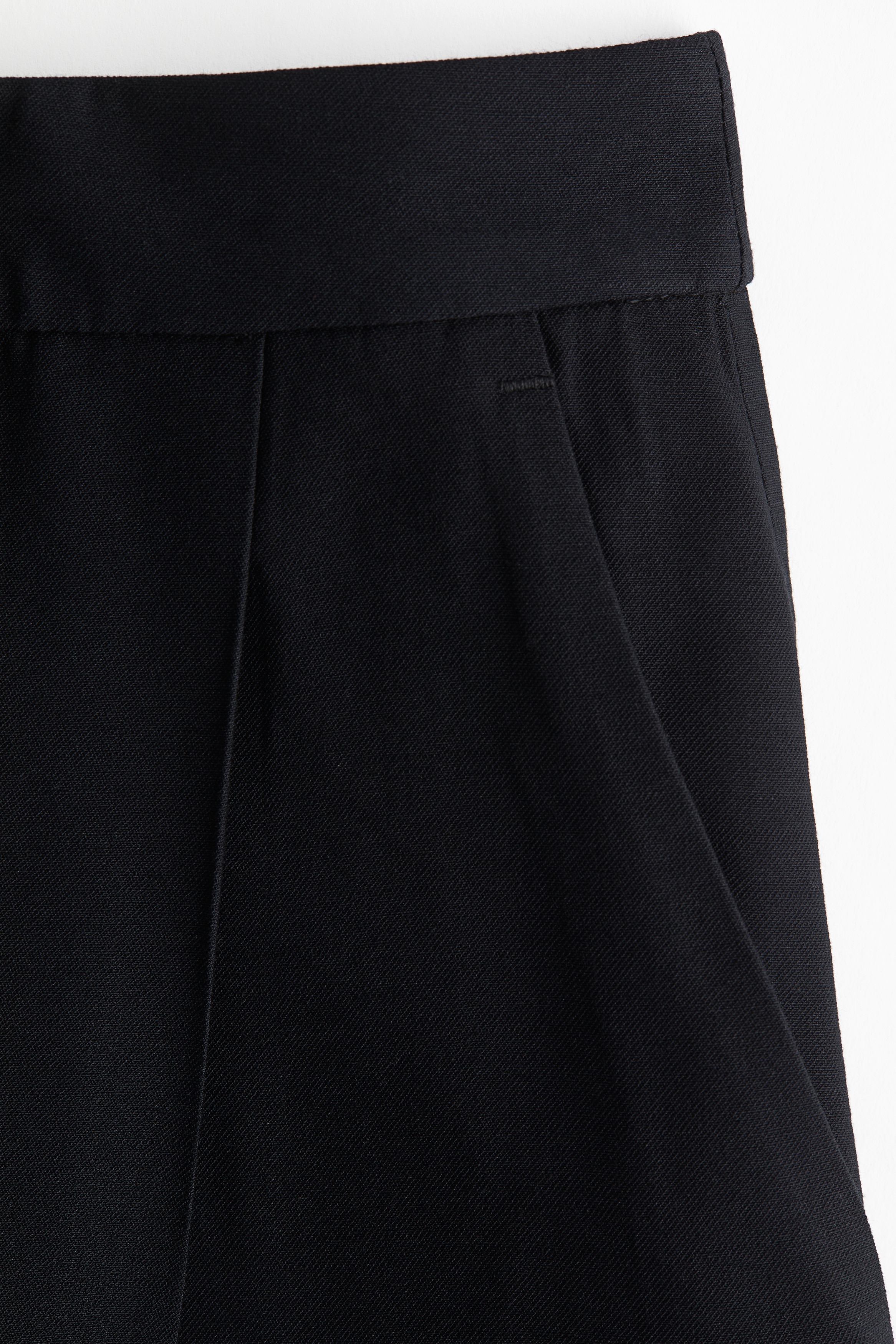 Wide twill trousers