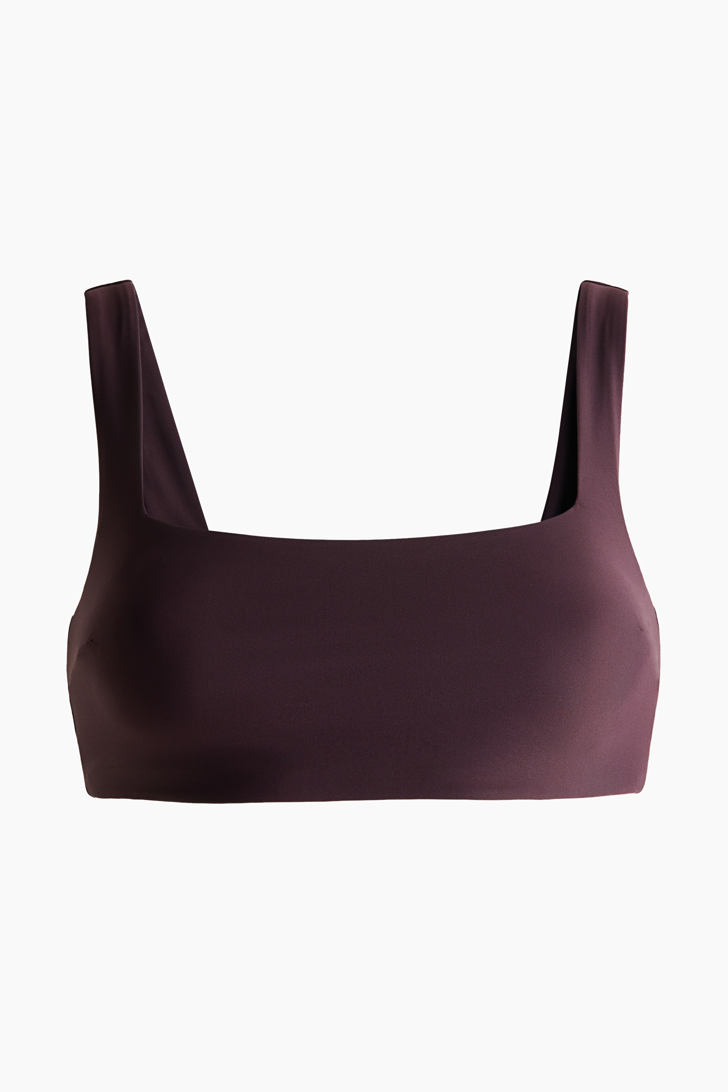 Sport-Bikinitop - Aubergine/Schwarz