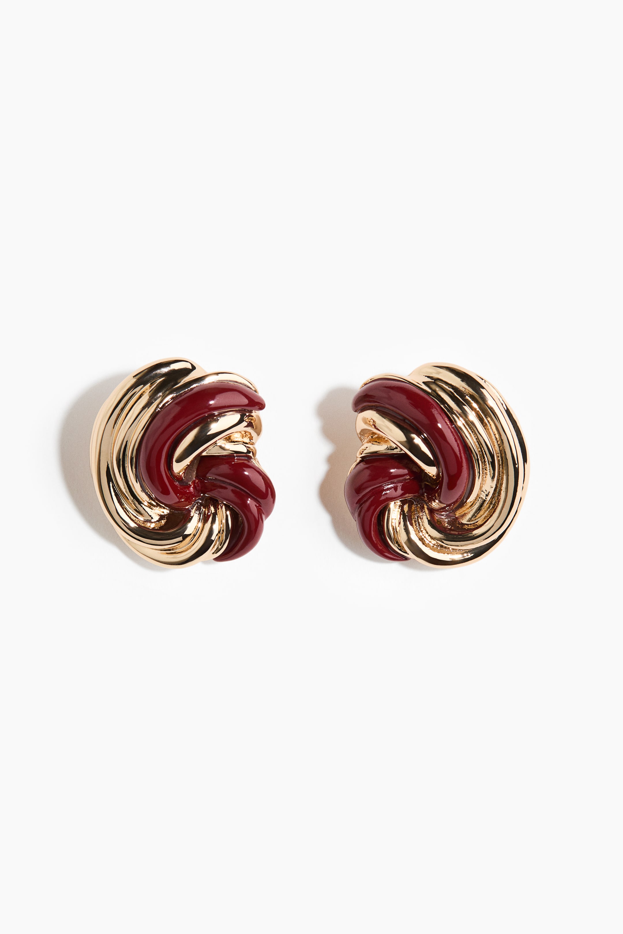 View larger image: Knot-look earrings - Gold-coloured - Ladies | H&M 4