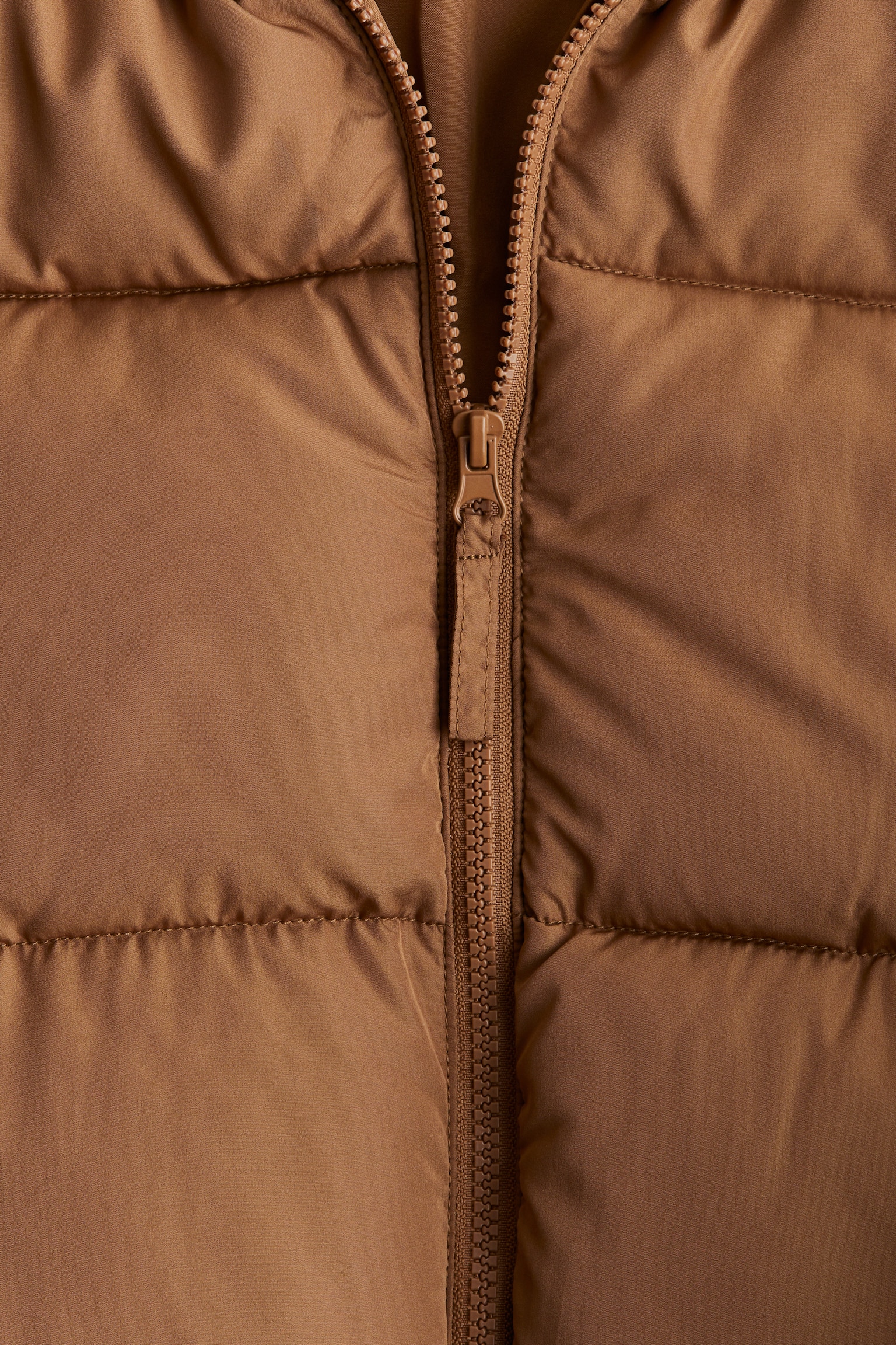 Short puffer jacket - Dark beige/Light beige/Dark grey - 5