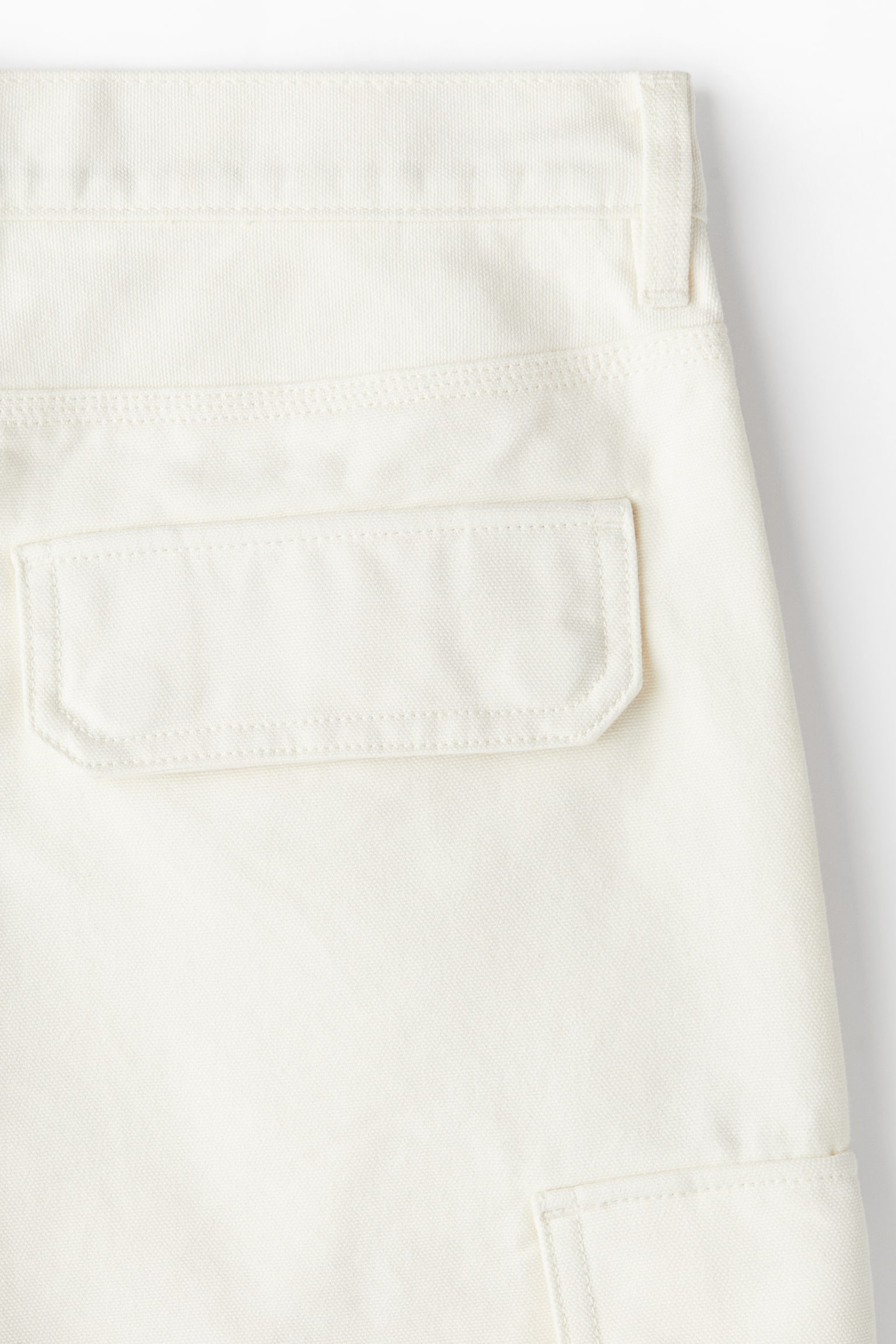 Baggy Fit Cargo shorts - White/Beige/Black - 2