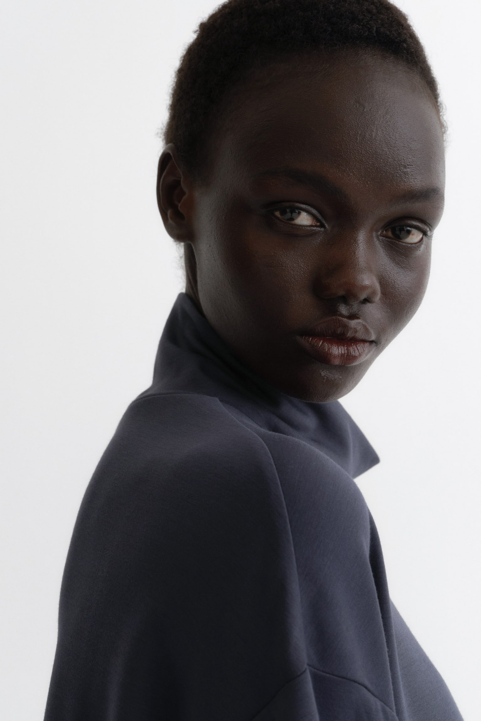 2-piece top and trousers set - Navy blue/Light mole - 3