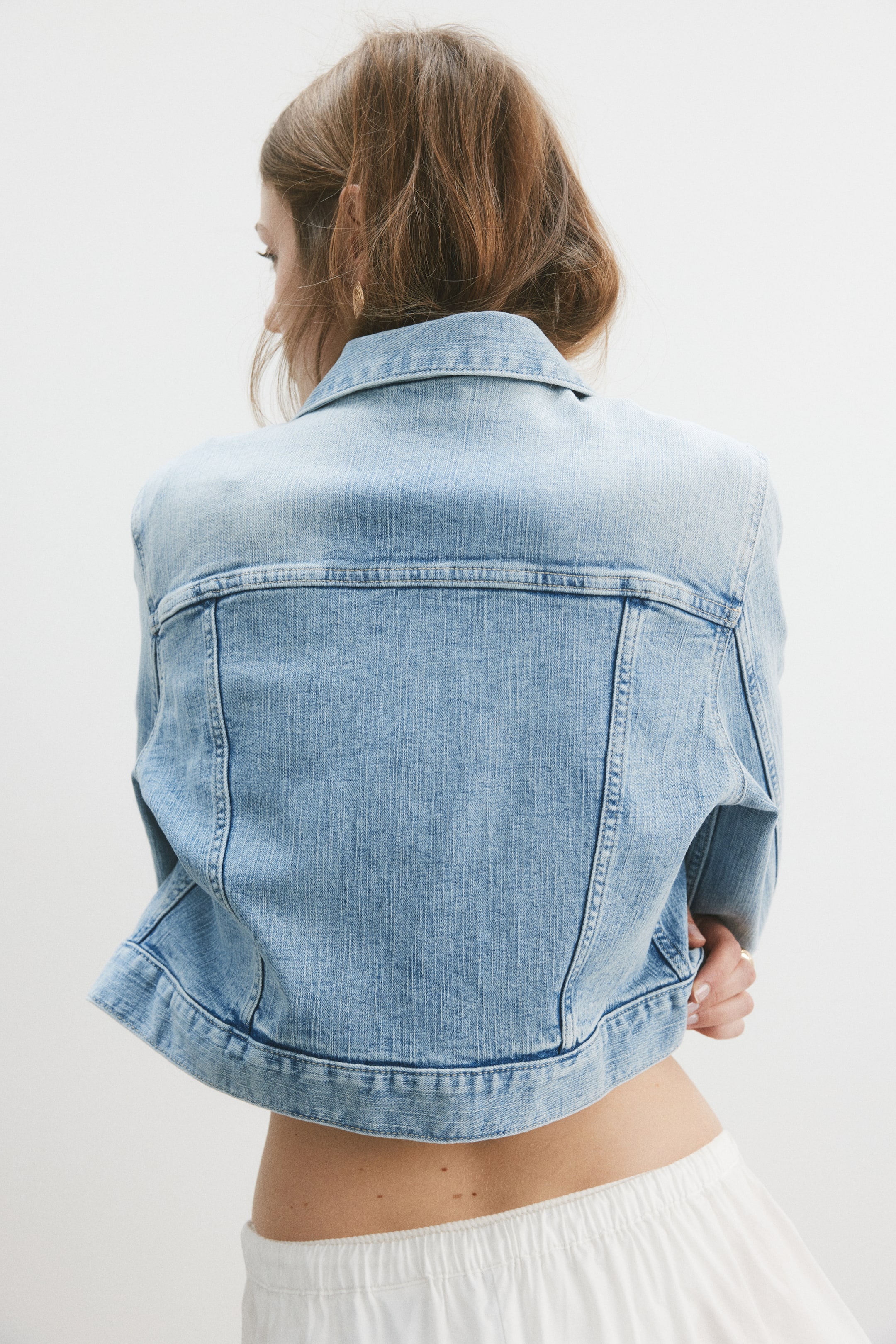 Veste courte en denim