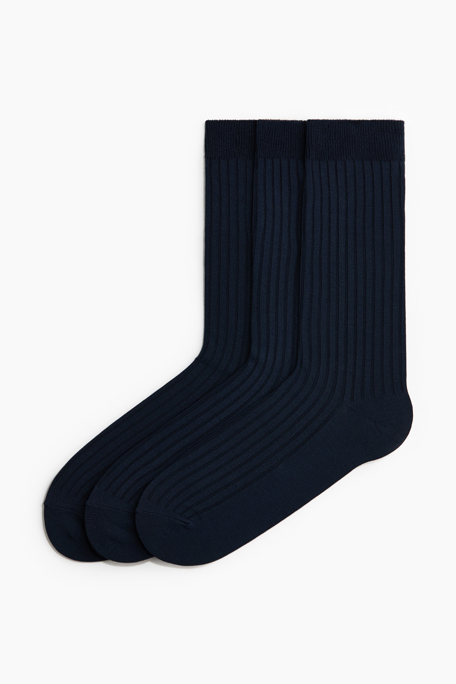 3-Pack Bamboo Viscose-Blend Socks - Navy blue/Black/Cream