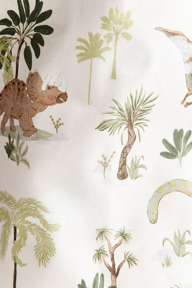 Cesto de arrumação estampado-Branco/Dinossauros - 3