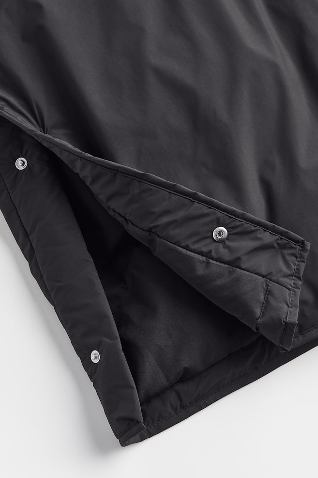 Oversized water-repellent down coat - Black - 8