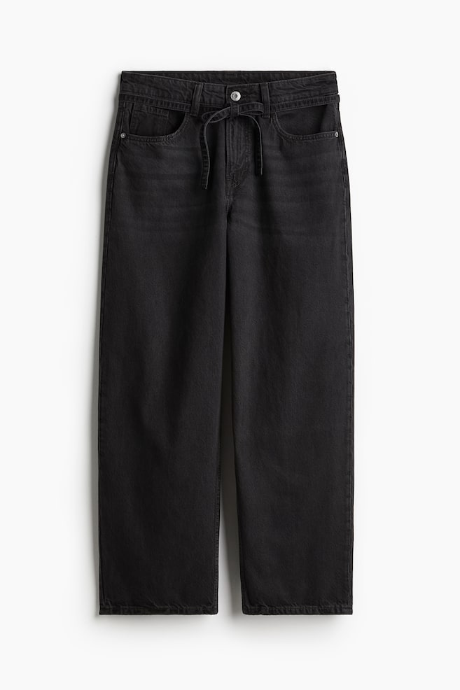Super Baggy Low Jeans - Black/White/Dark grey/Dark denim blue - 1