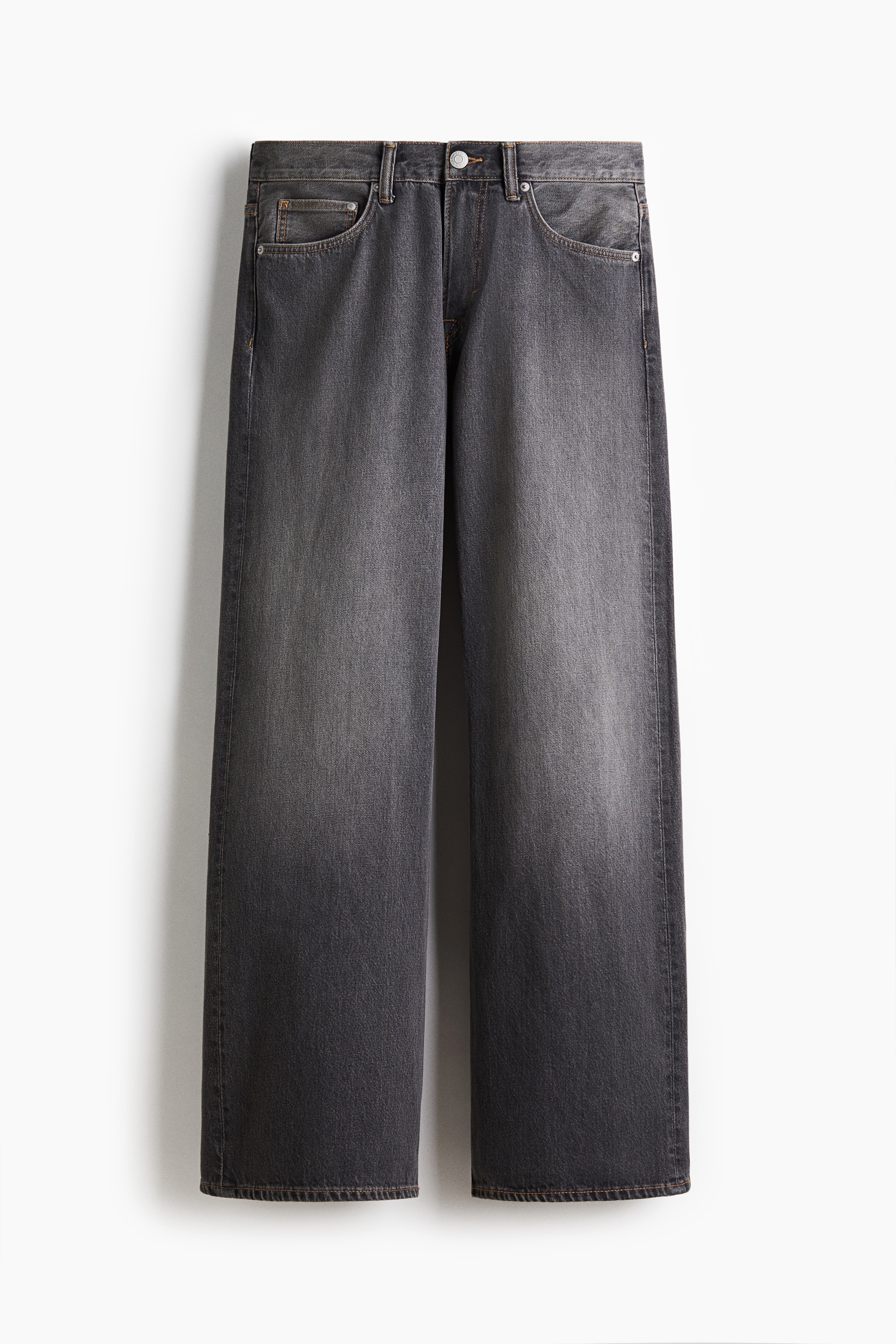H & M - Relaxed Bootcut Jeans - Grau - Herren
