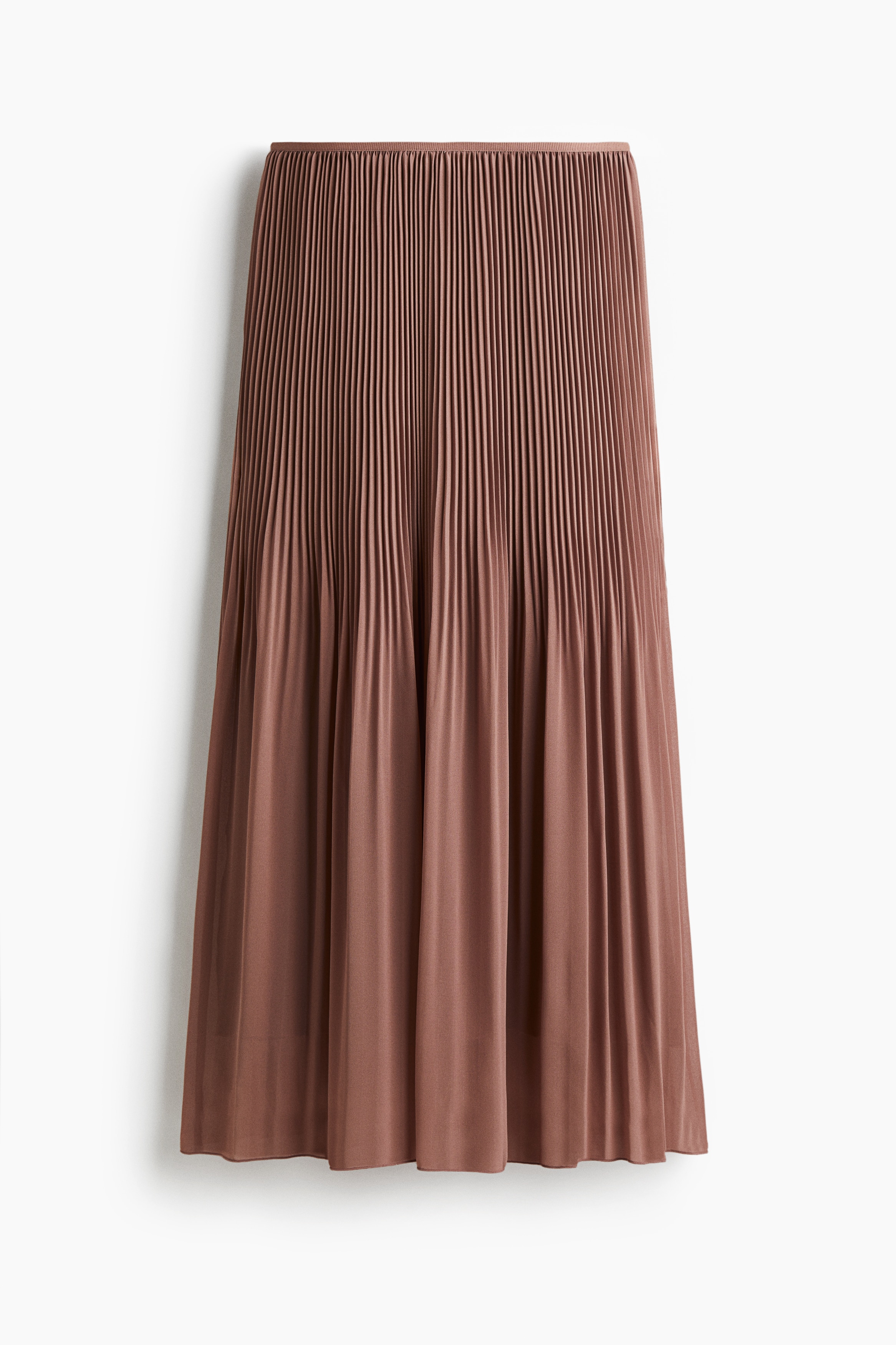 Pleated Chiffon Skirt - Dusty pink/Light yellow/Black