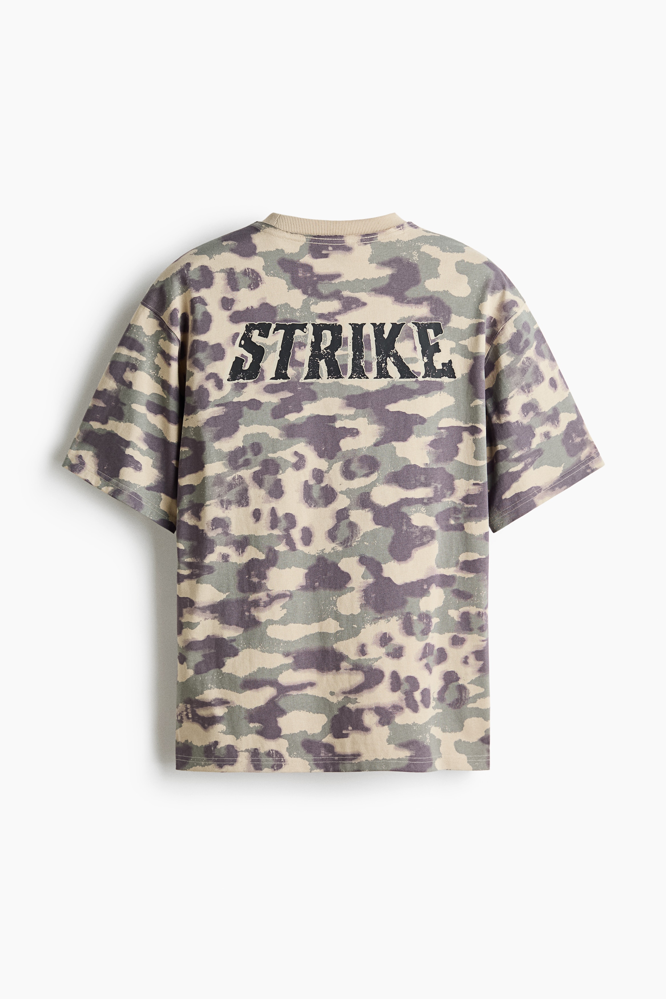 ルーズフィット プリントボクシーTシャツ - ベージュ／パターン - Men 