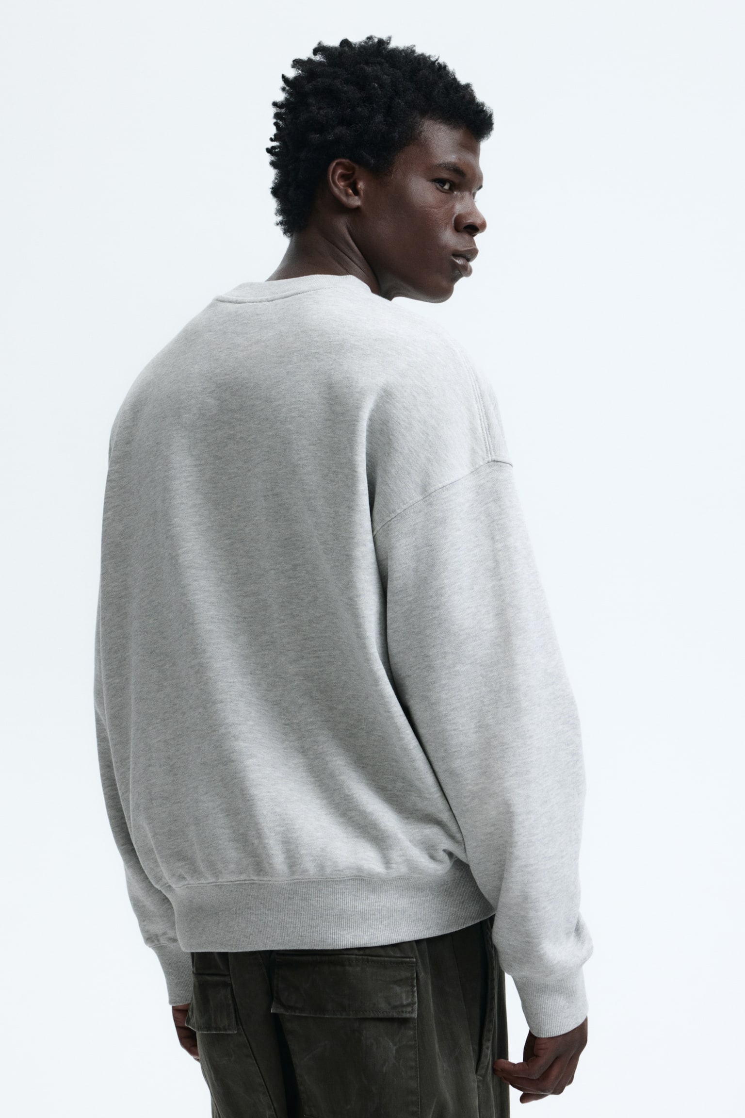 Oversized Fit Printed sweatshirt - Grey marl/Snoopy/Dark green/Keith Haring/Black/Cypress Hill/Burgundy/Snoopy/Forest green/Vincent van Gogh/Dark green/Snoopy/Cream/The British Museum/Black/Nirvana/Light beige/Keith Haring/White/Mickey Mouse/Black/Formula 1 - 4