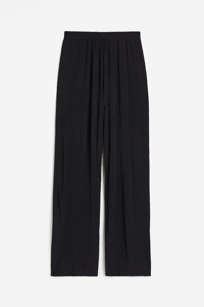Crinkled trousers - Black/Dark grey/White/Navy blue - 2
