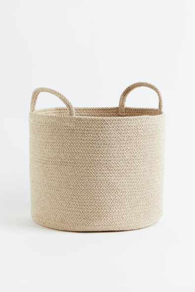 Cotton Storage Basket - Light beige - Home All | H&M US
