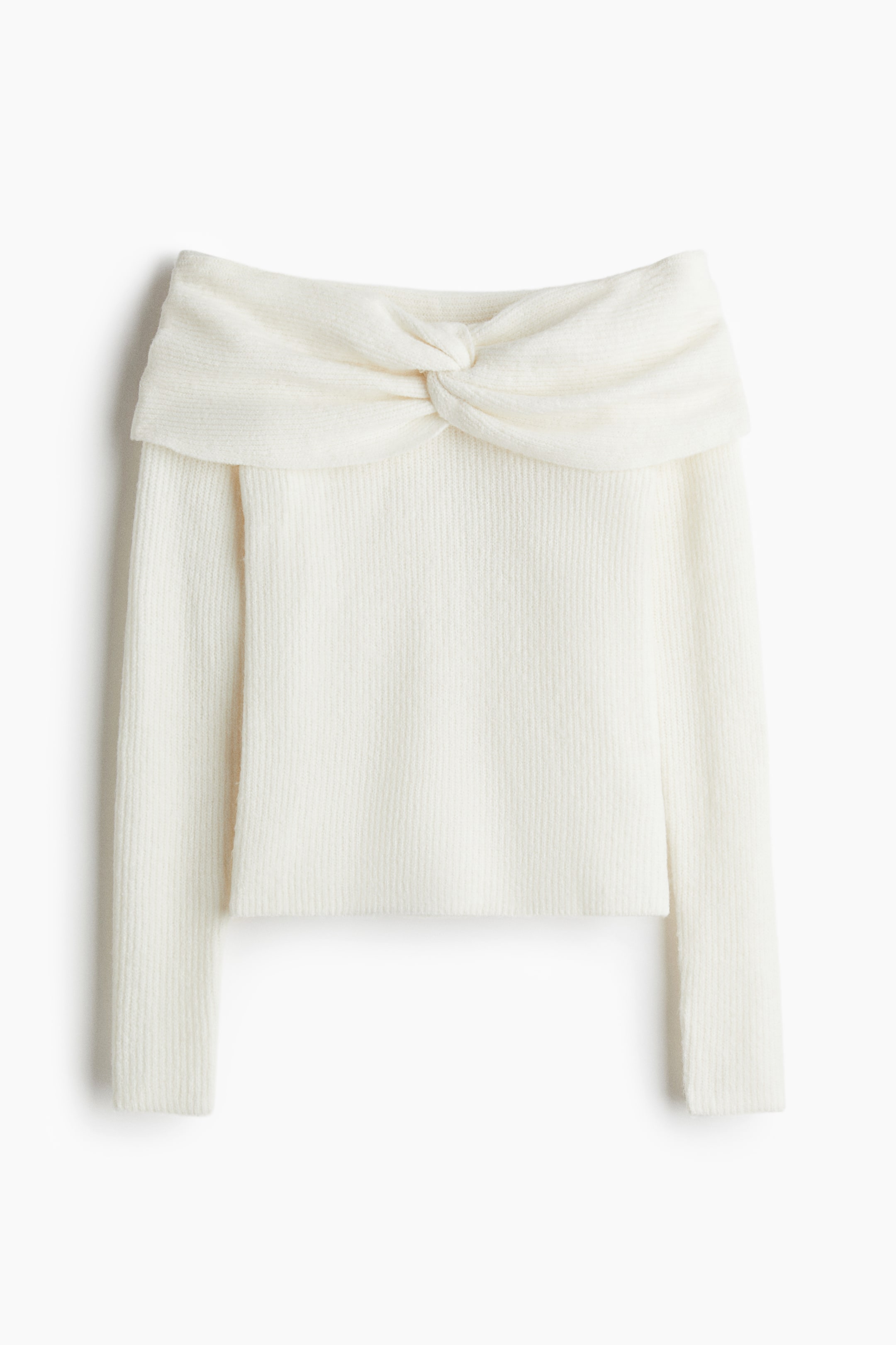 View larger image: Off-the-shoulder jumper - White - Ladies | H&M IN 6