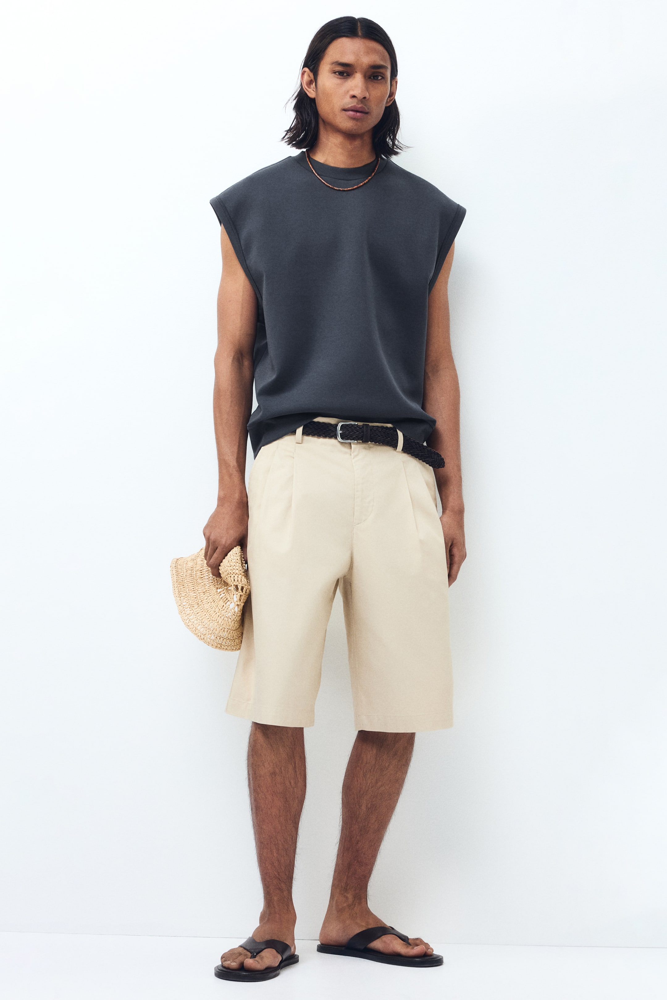 Мужские топы H&M Relaxed-Fit Scuba Tank Top — фото 6
