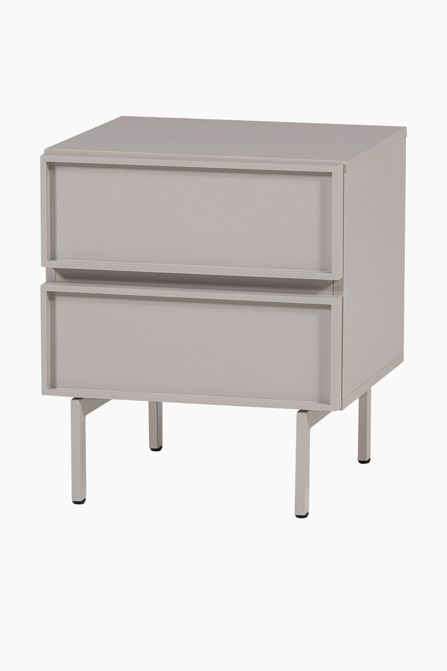 WOOOD - Tours Komoda/stolik Nocny Z 2 Szufladami - Szary