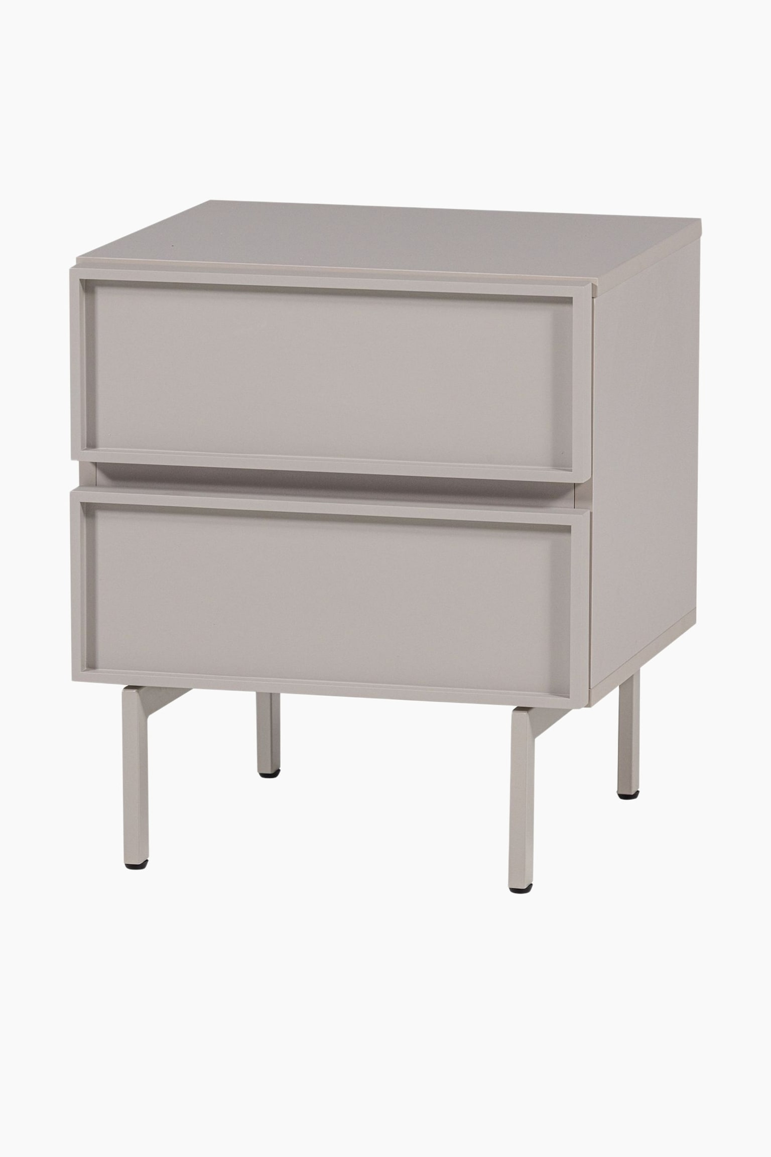 Tours Kommode/nachttisch Mit 2 Schubladen - Beige