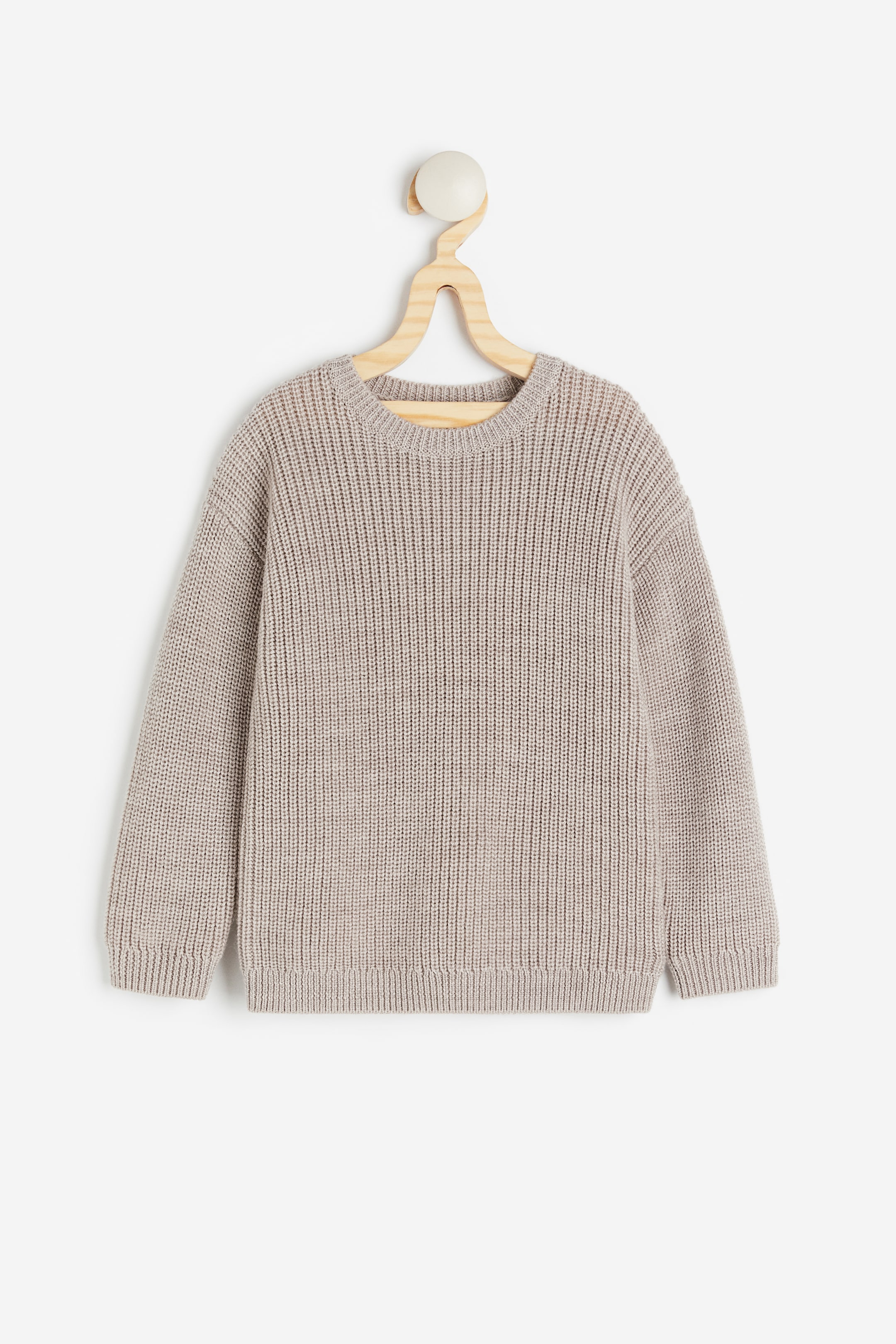 Merino Wool Rib-knit Sweater