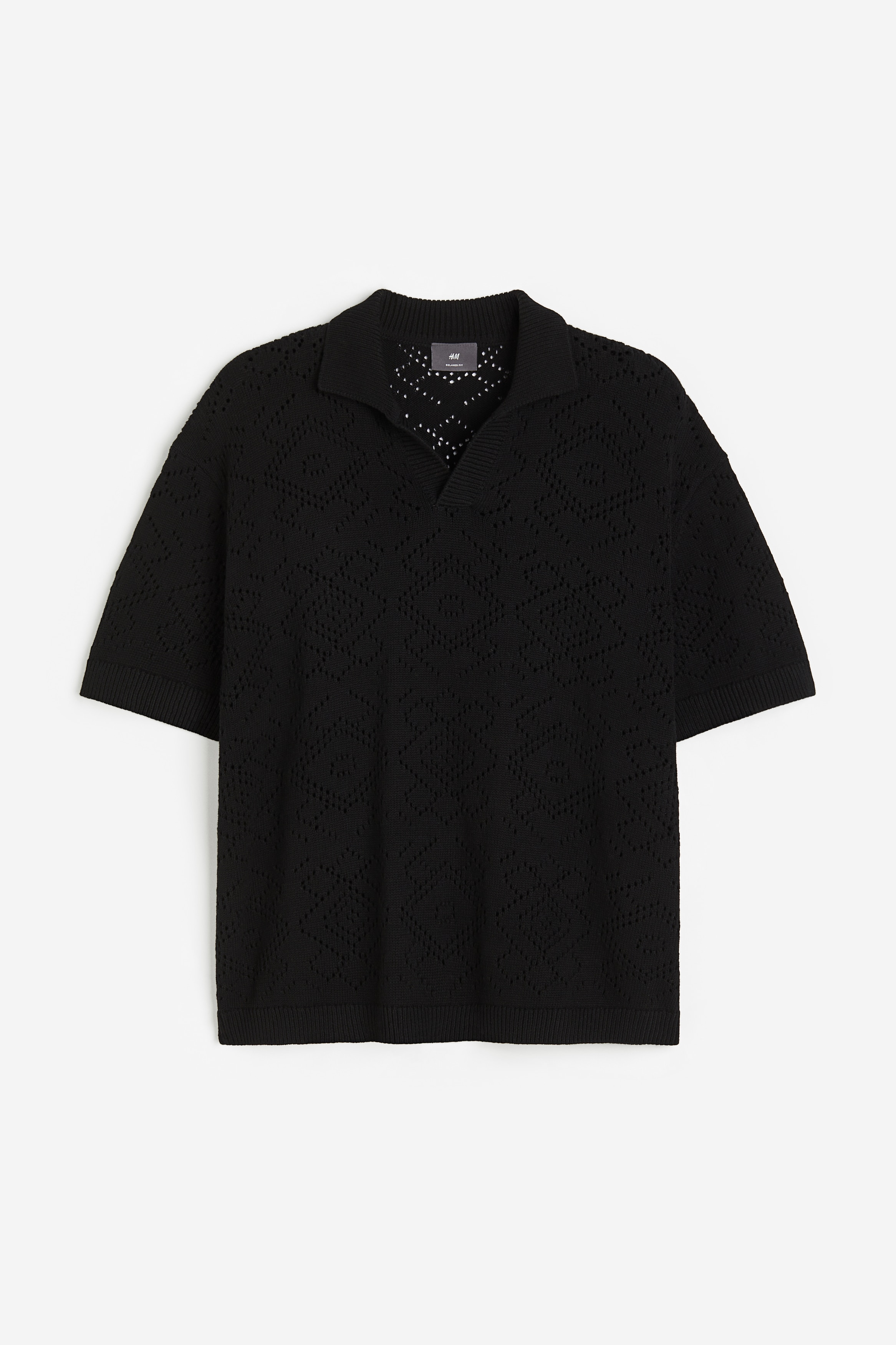 Stussy Crochet Shirt Black