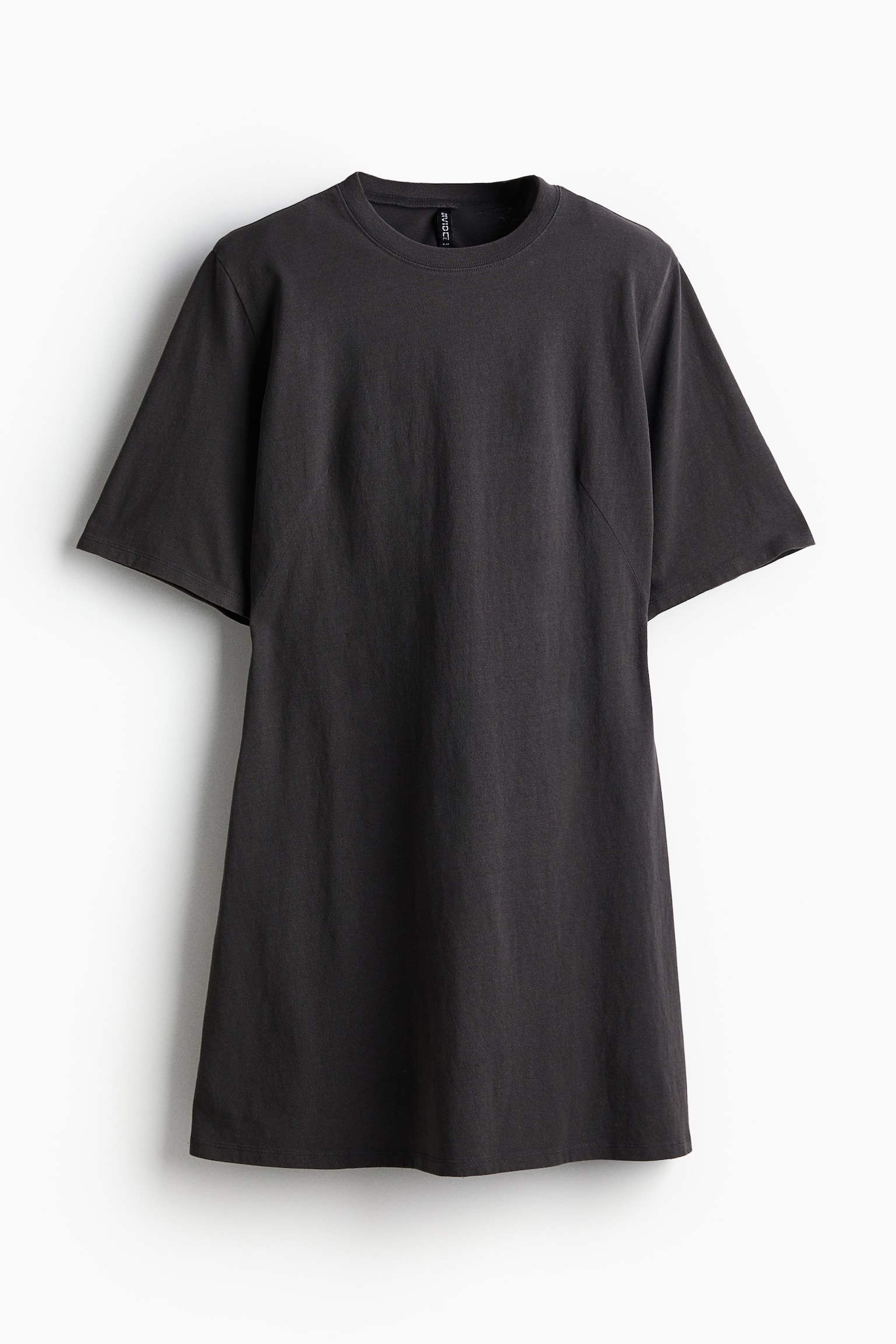 Shoulder Pad Tee Dress - Dark grey/Black/Dark khaki green - 2