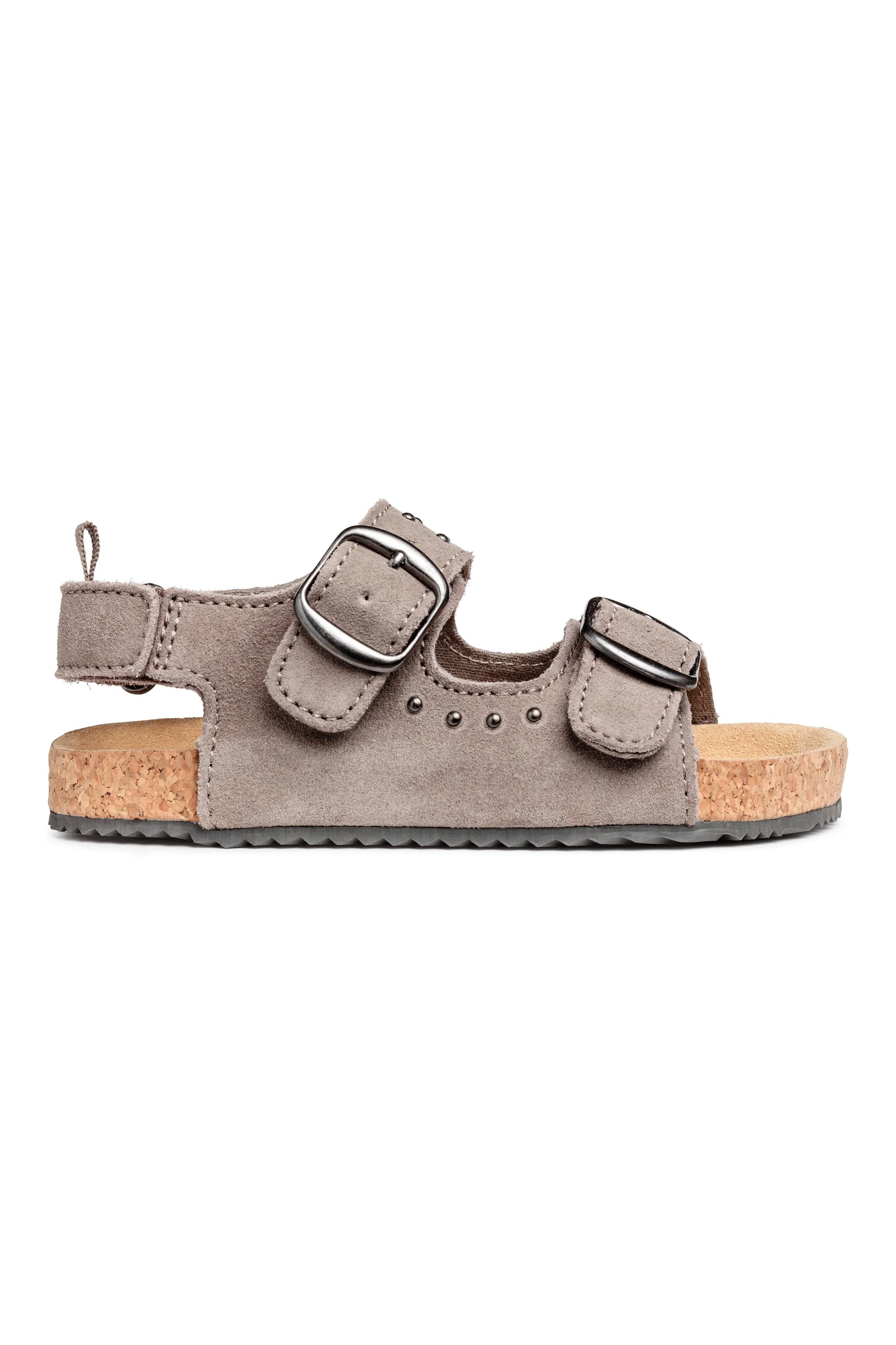 View larger image: Suede sandals - Grey beige - Kids | H&M GB 1
