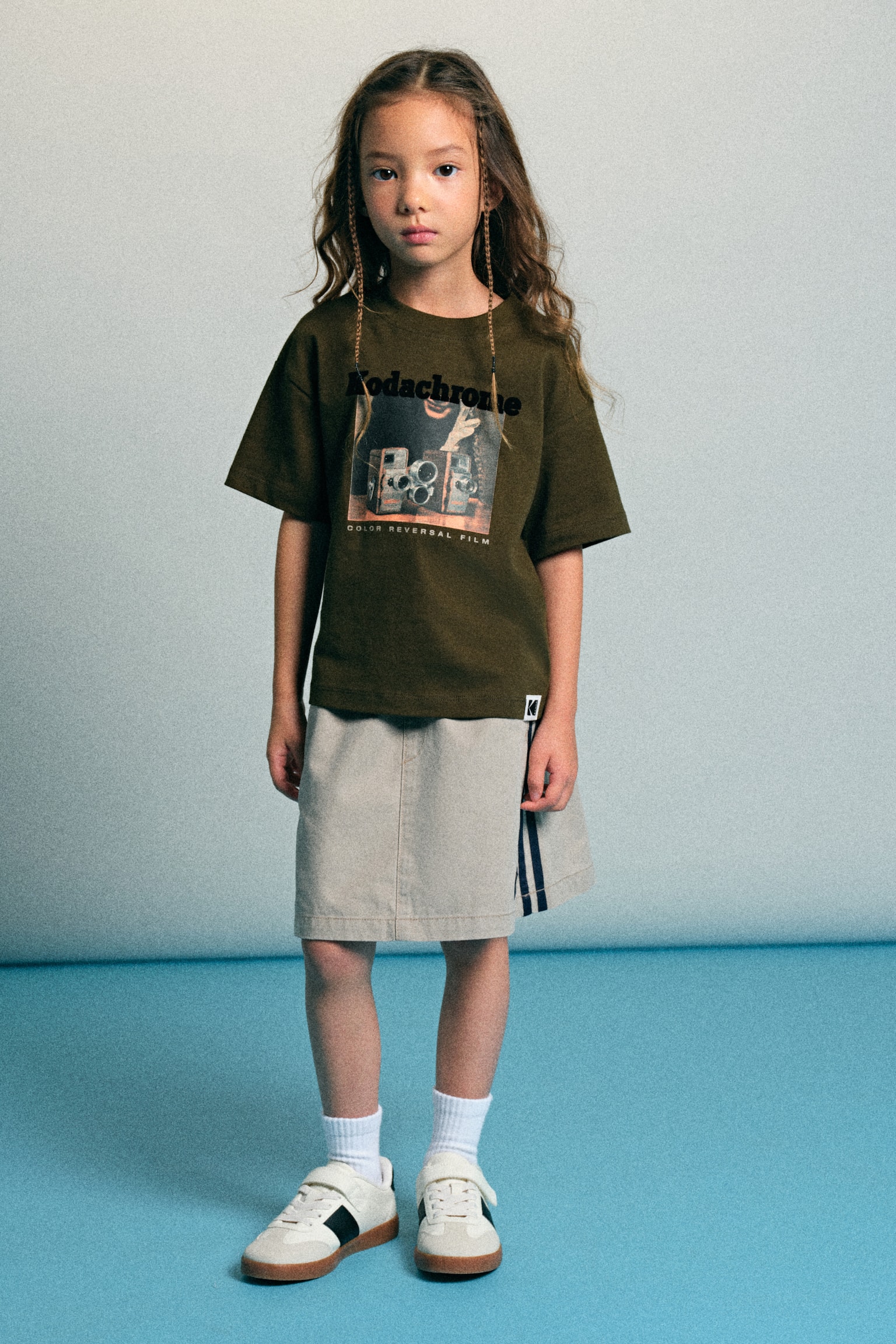 圖案棉質T恤 - 深卡其綠/Kodak/白色/Kodak/黑色/Kodak - 3