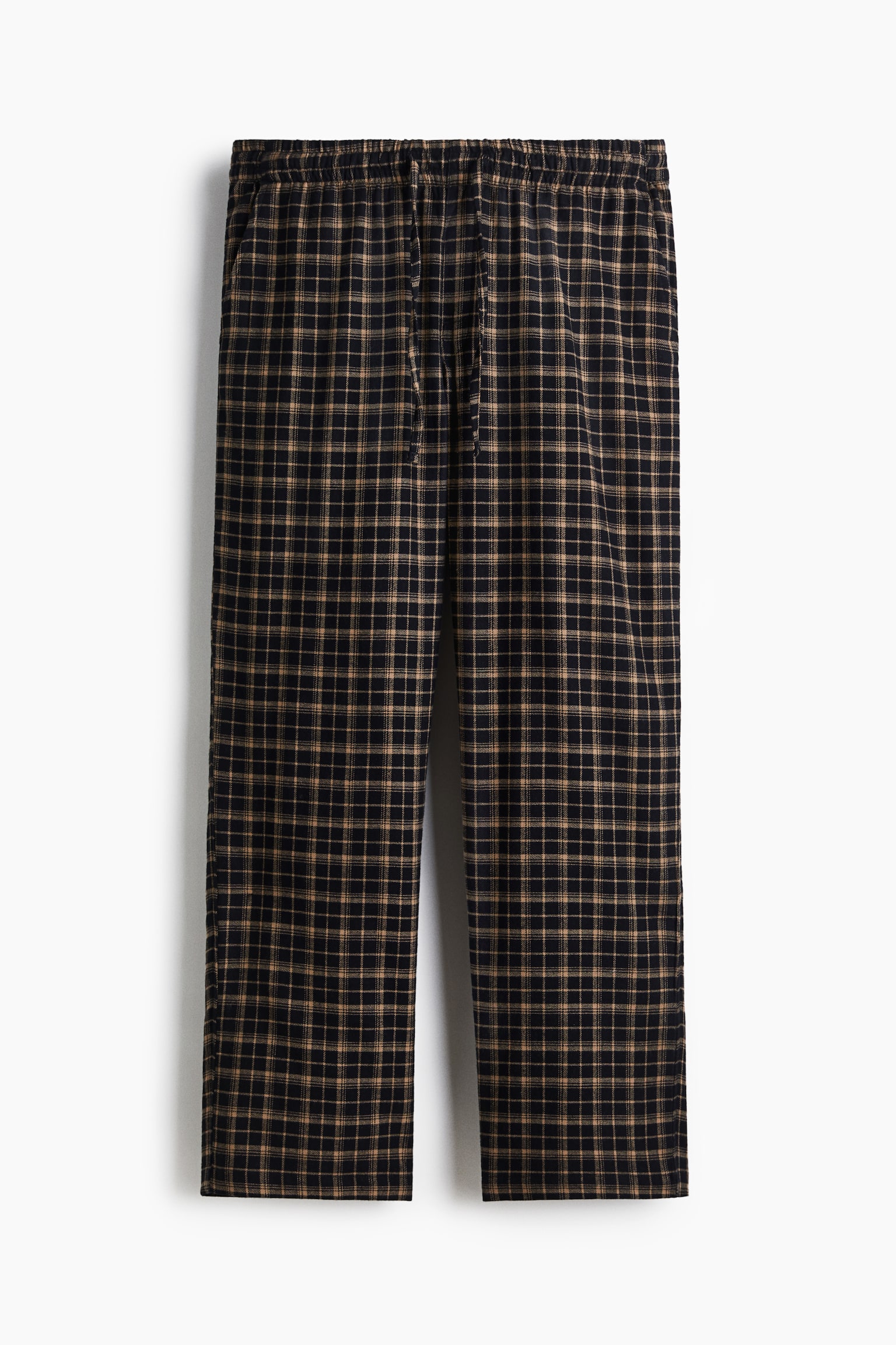 Cotton pyjama top and bottoms - Black/Beige checked/Navy blue/Checked/White/Checked/Burgundy/Checked - 5